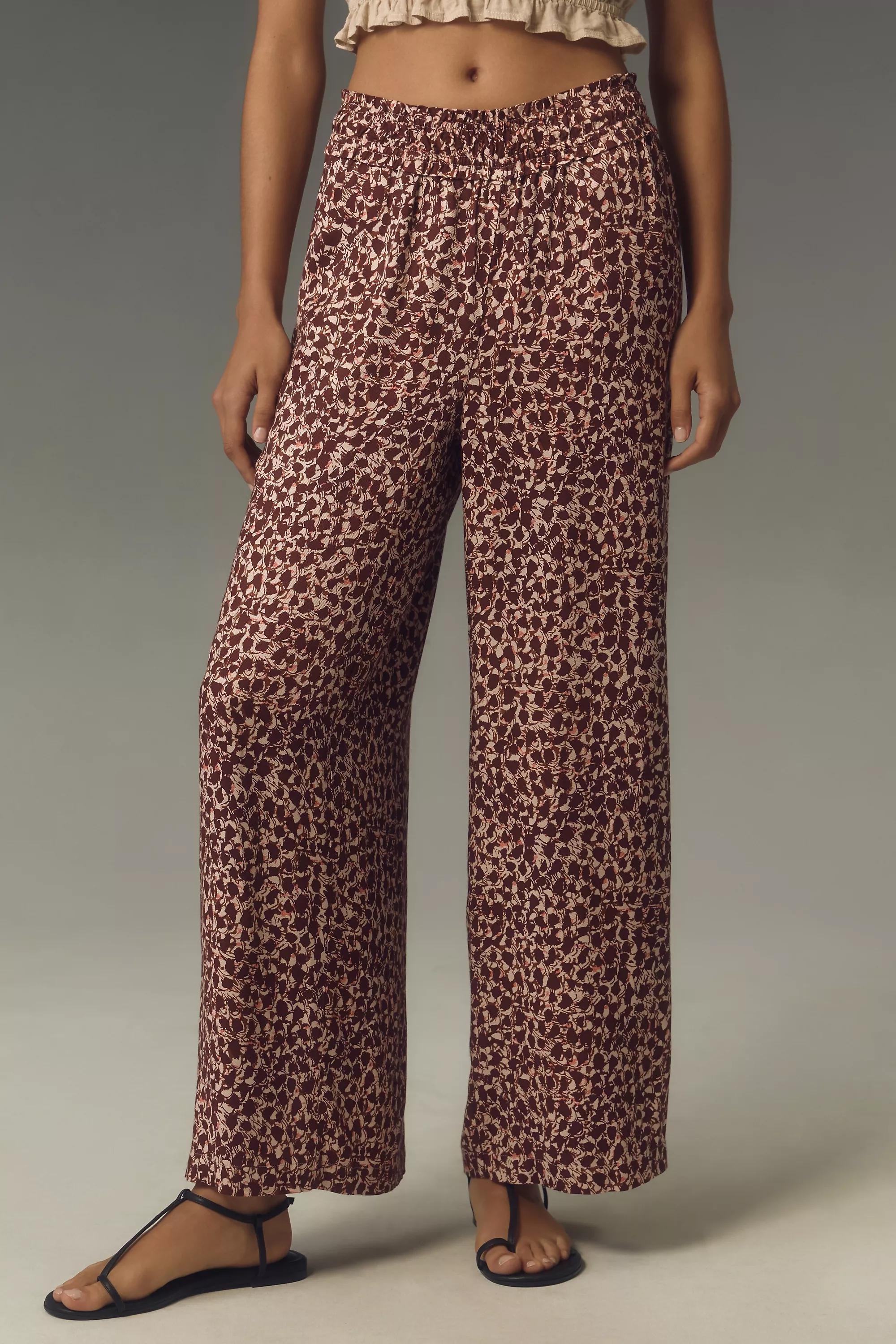 Long Pull-On Trousers, Brown, , large image number 1