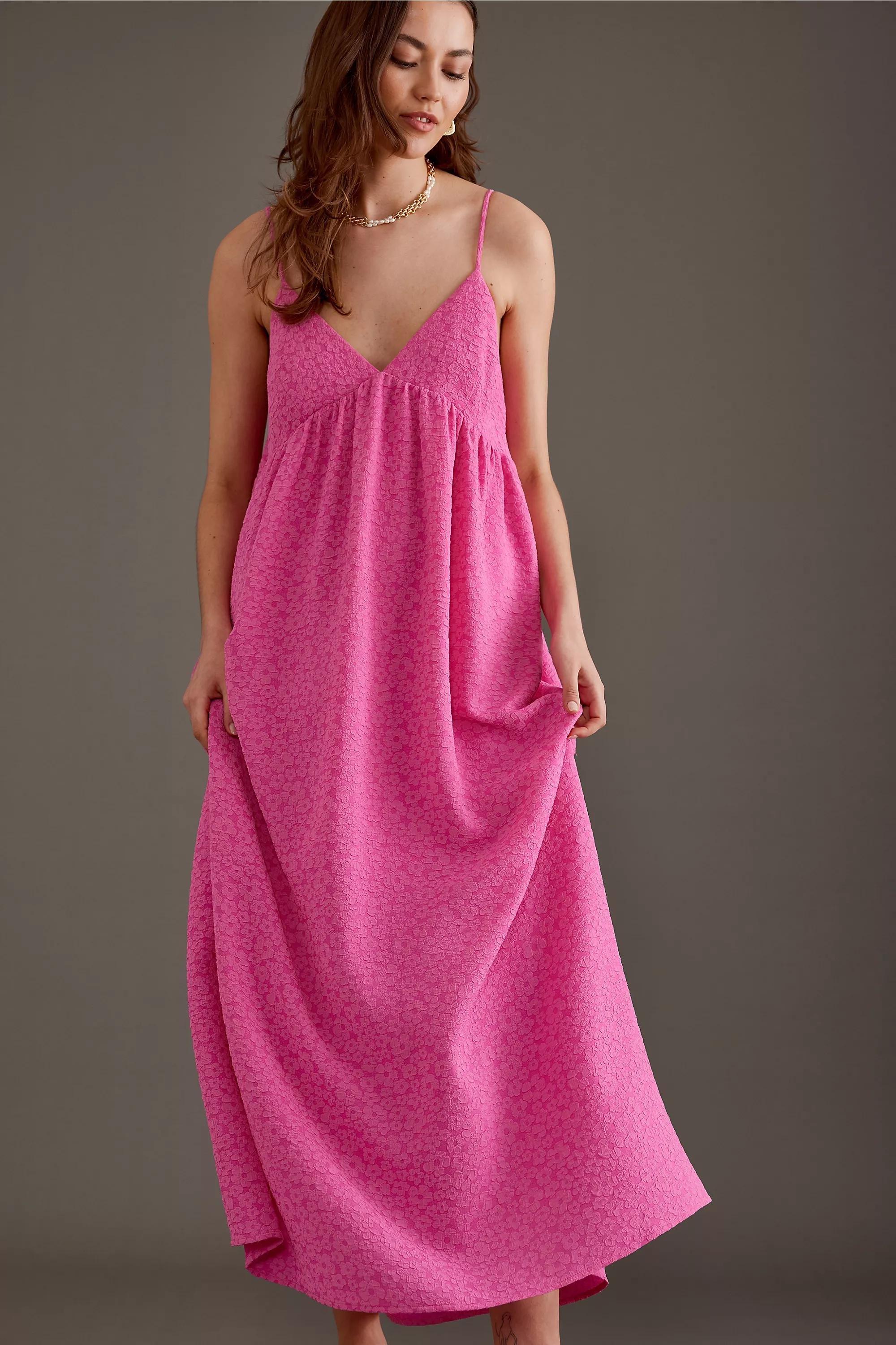 Pink Selected Femme Violina Sleeveless Maxi Dress, , large image number 1