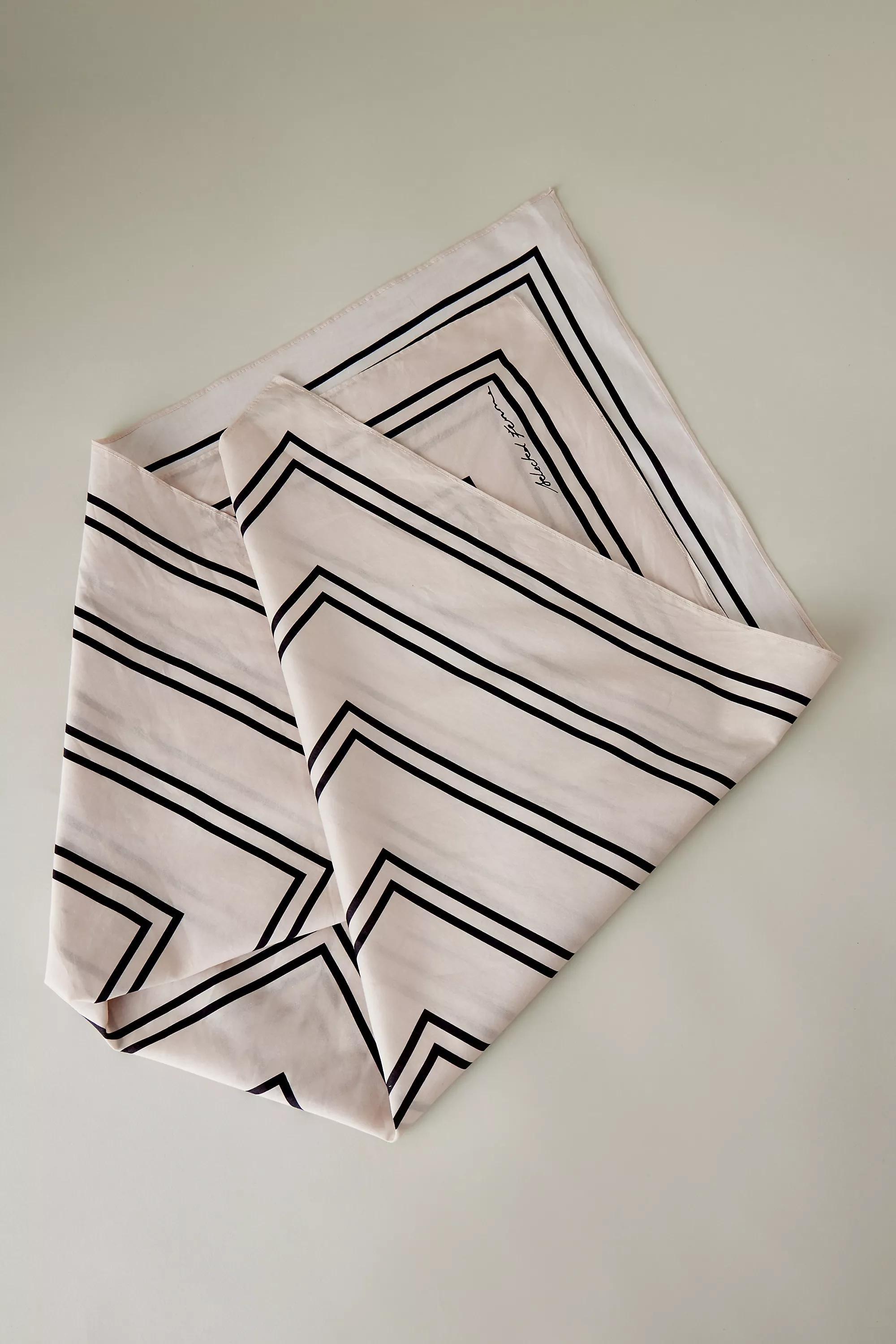 Femme Mio Small Cotton Scarf, Beige, A501_0013, large image number 0