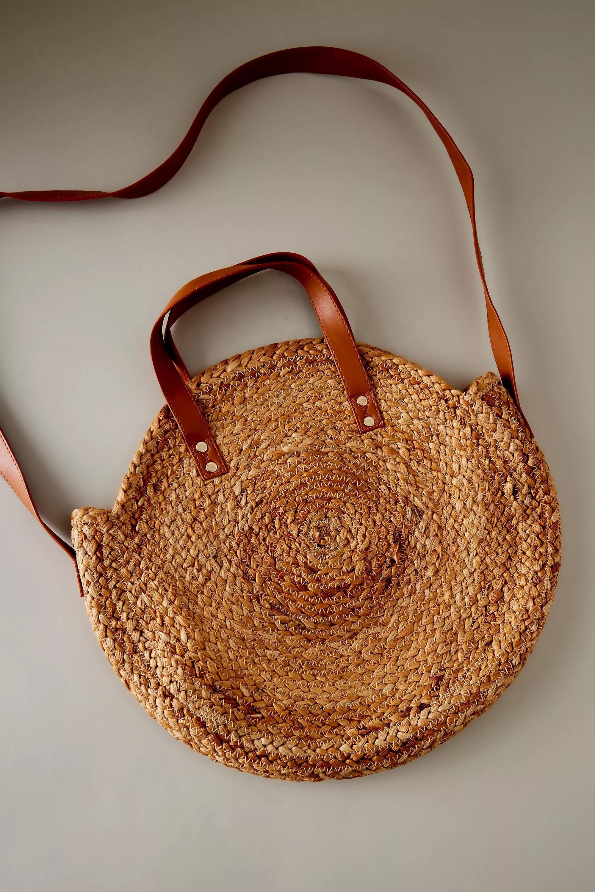 Anthropologie - Barish Jute Shoulder Bag, Brown