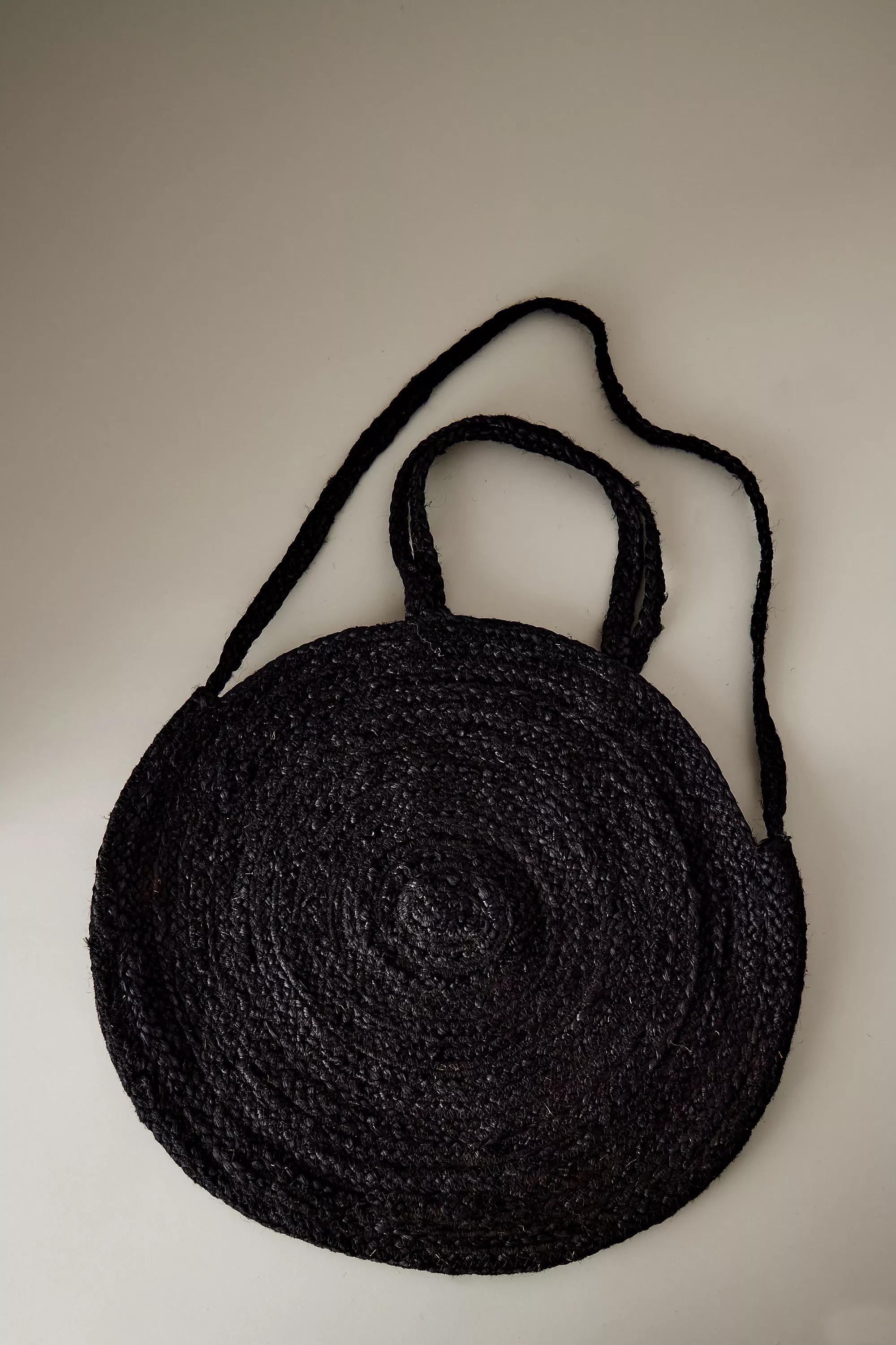 Divya Large Circular Bag, Black, A501_0001, large image number 0