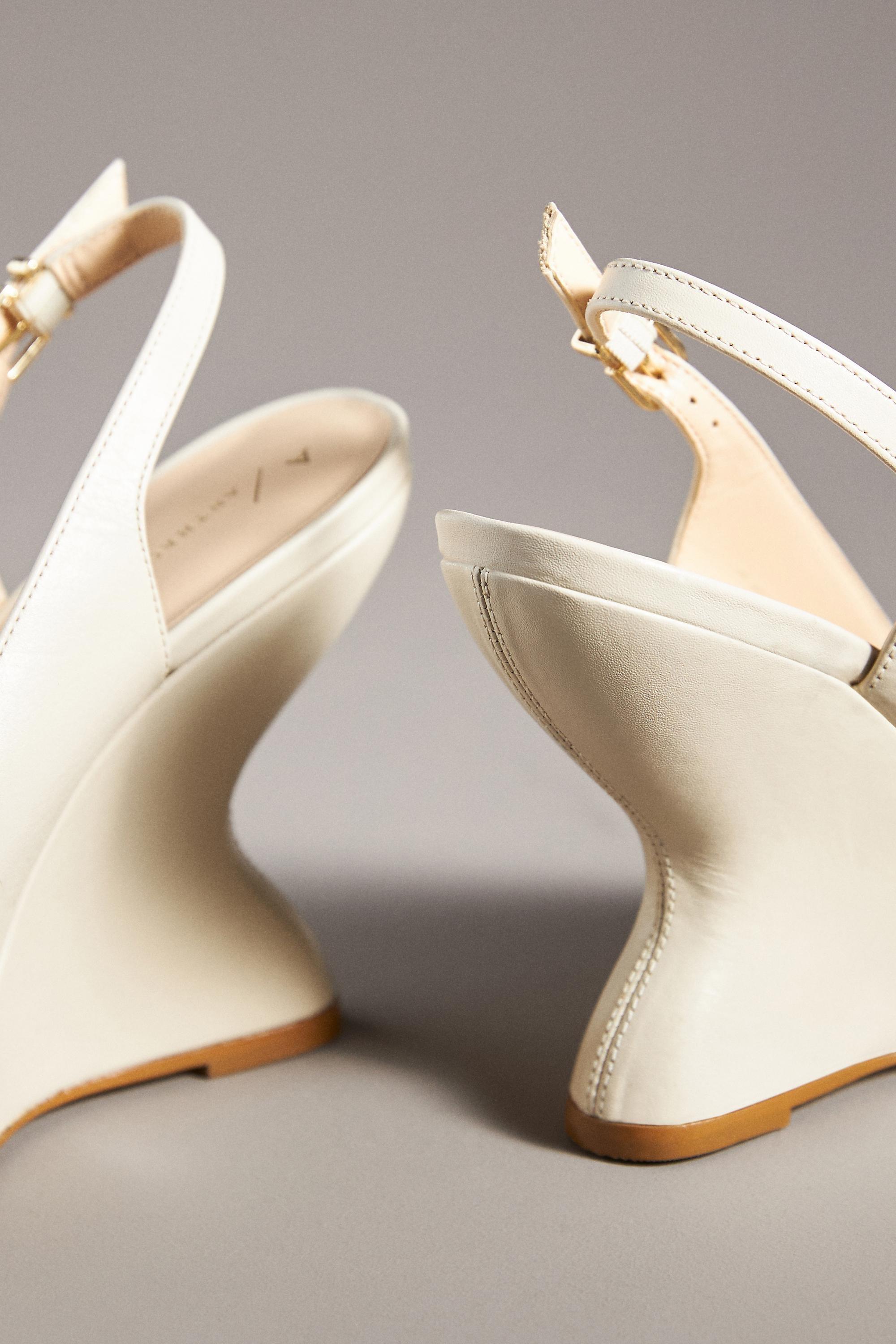 Anthropologie Slingbacks, White, , large image number 4