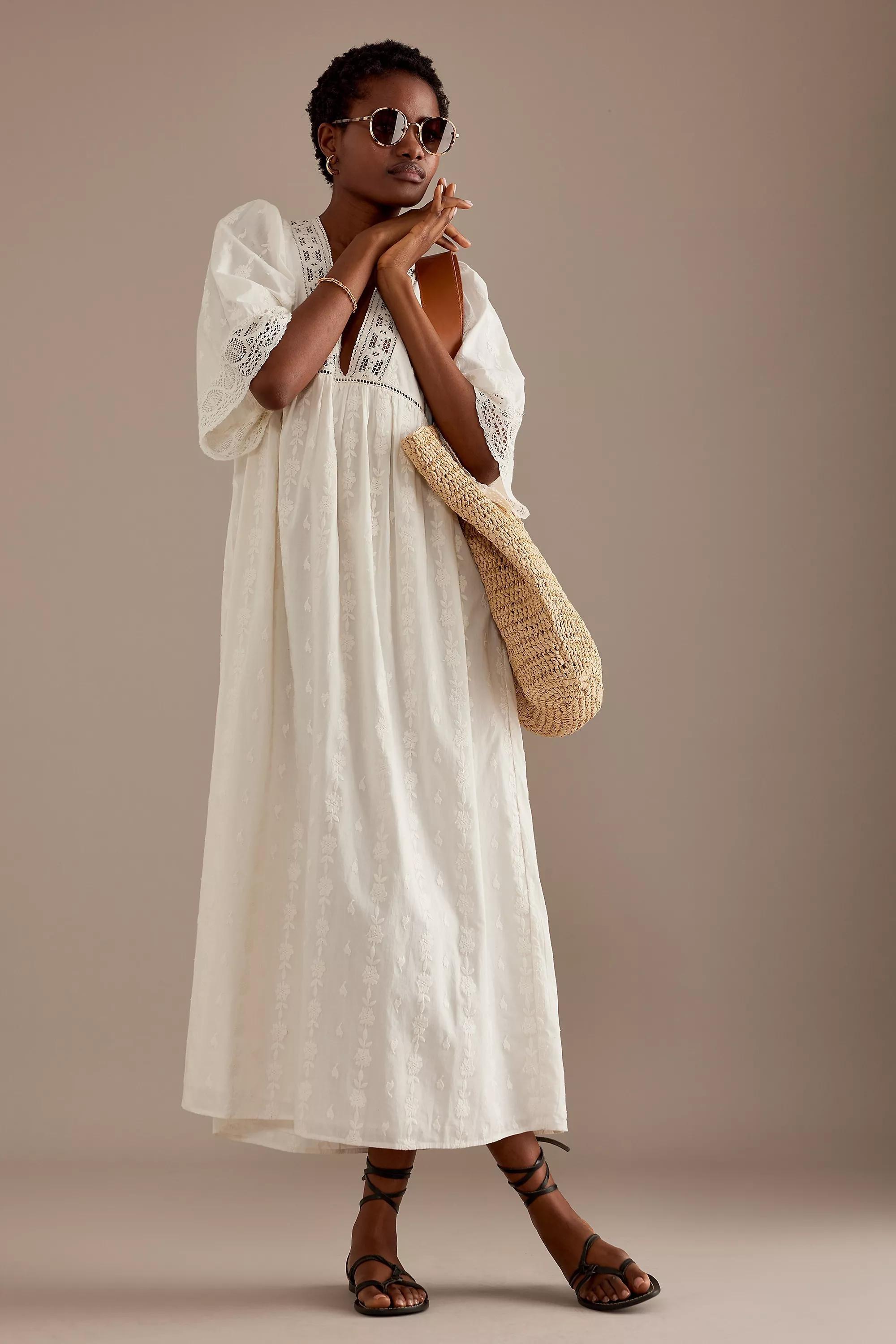 By Anthropologie The Annie Circle Polarised Sunglasses, Beige, A501_0014, large image number 4