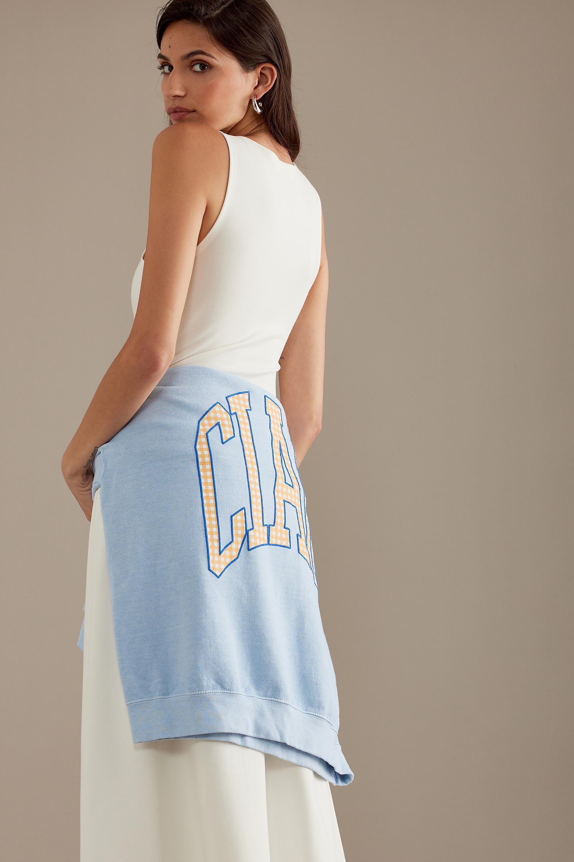 Anthropologie Graphic Print Oversized Casual, Blue, , large image number 4