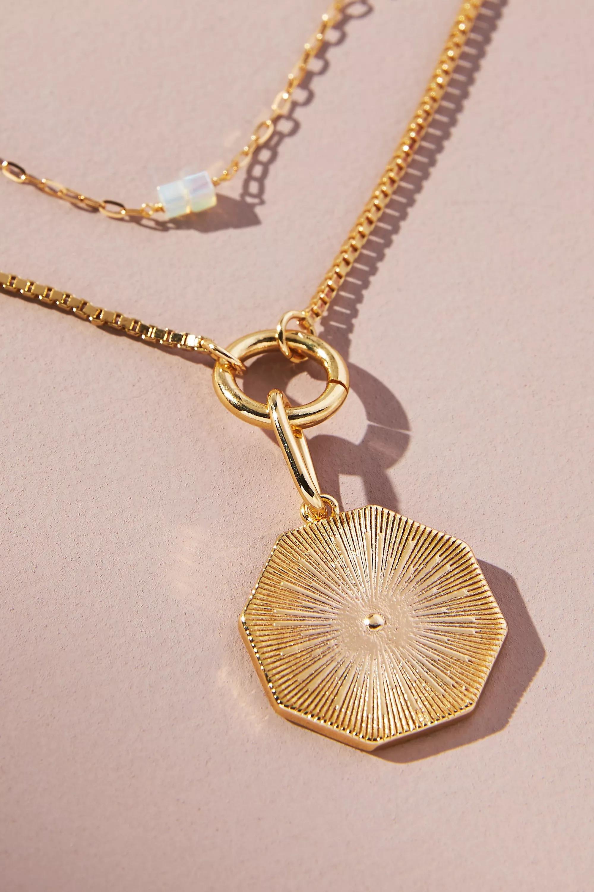 Gold-Plated Camp Icon Beaded Necklaces, Set Of 3, A501_0016, large image number 1