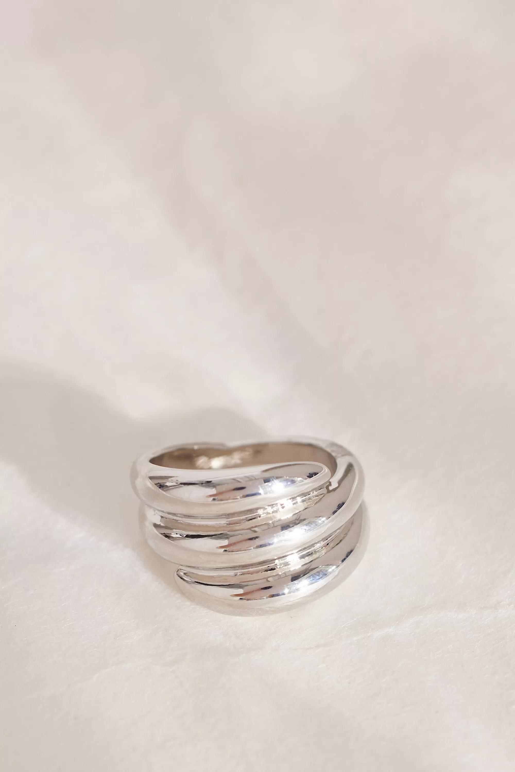 Anthropologie - Beth Ward Studios Twisted Ring, Silver