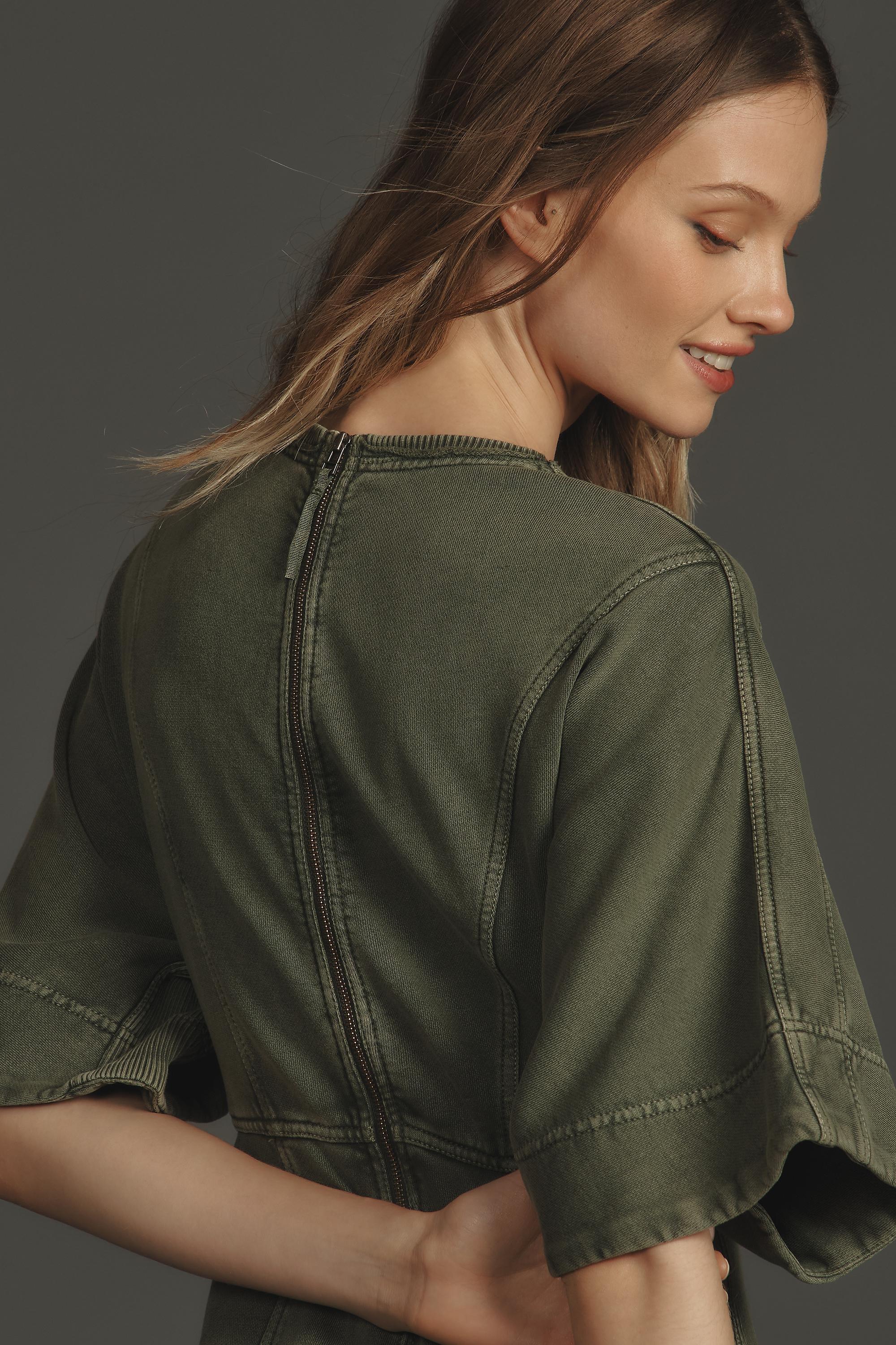 Anthropologie Plain Jumpsuit, Green, , large image number 3