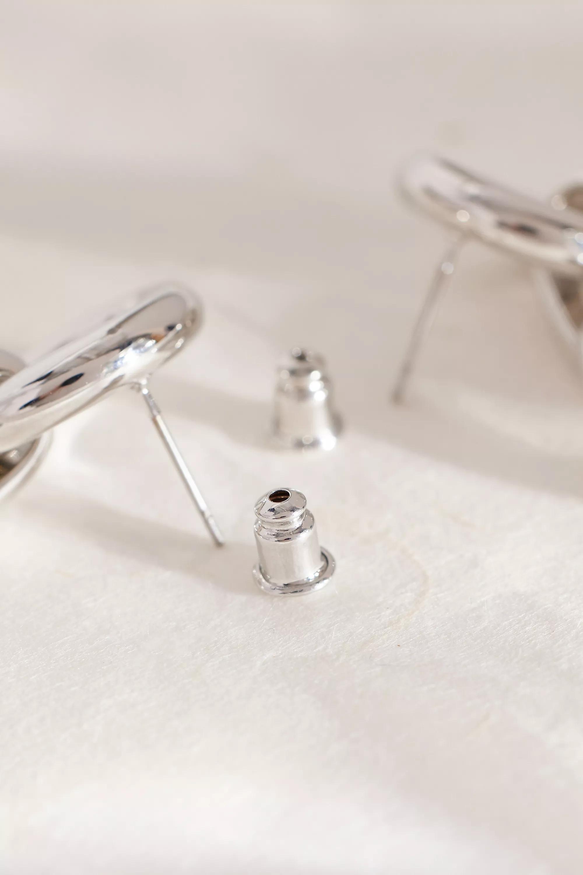 Uk Chain Drop Earrings, Silver, A501_0007, large image number 2