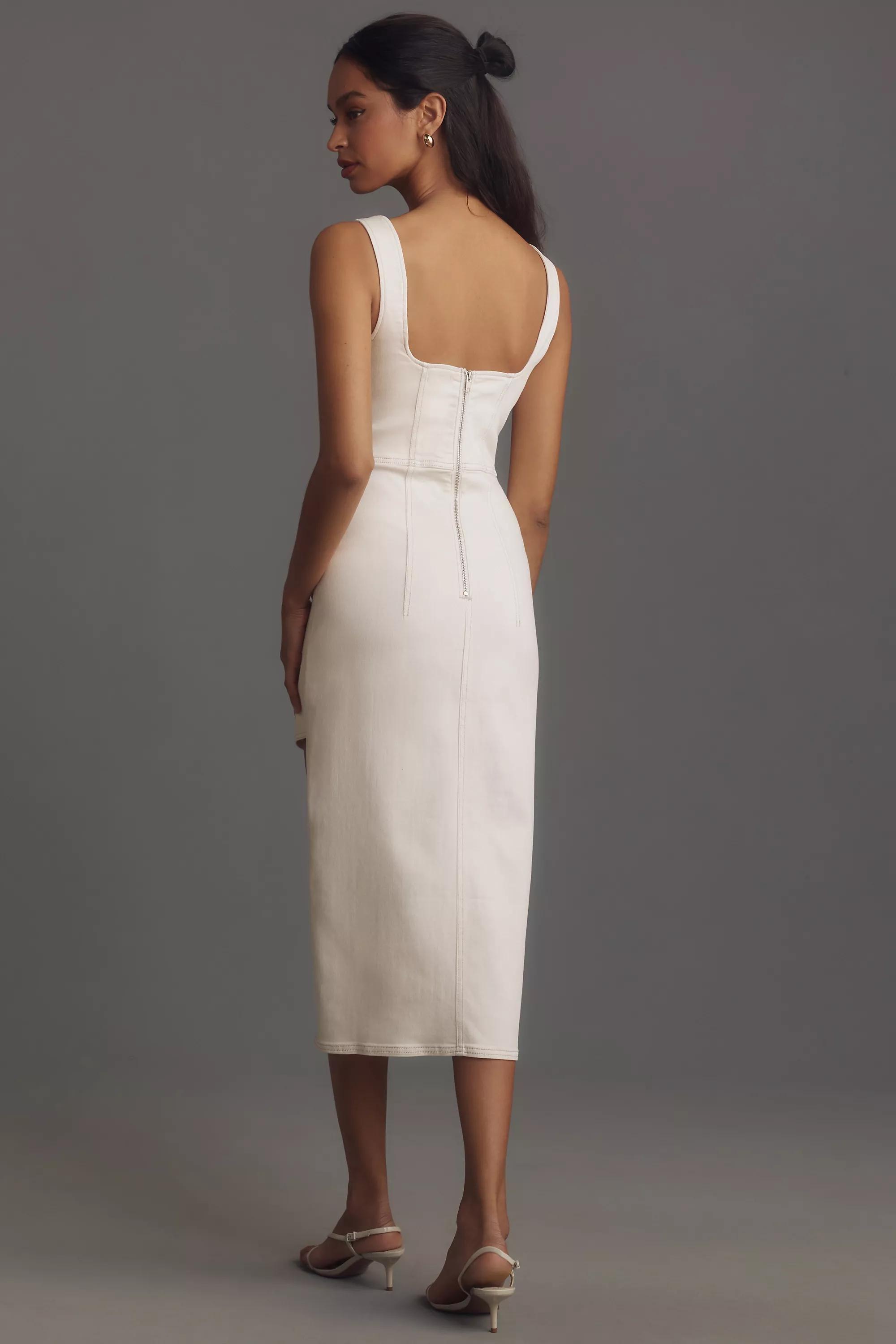 Anthropologie Cutout Midi, White, , large image number 1