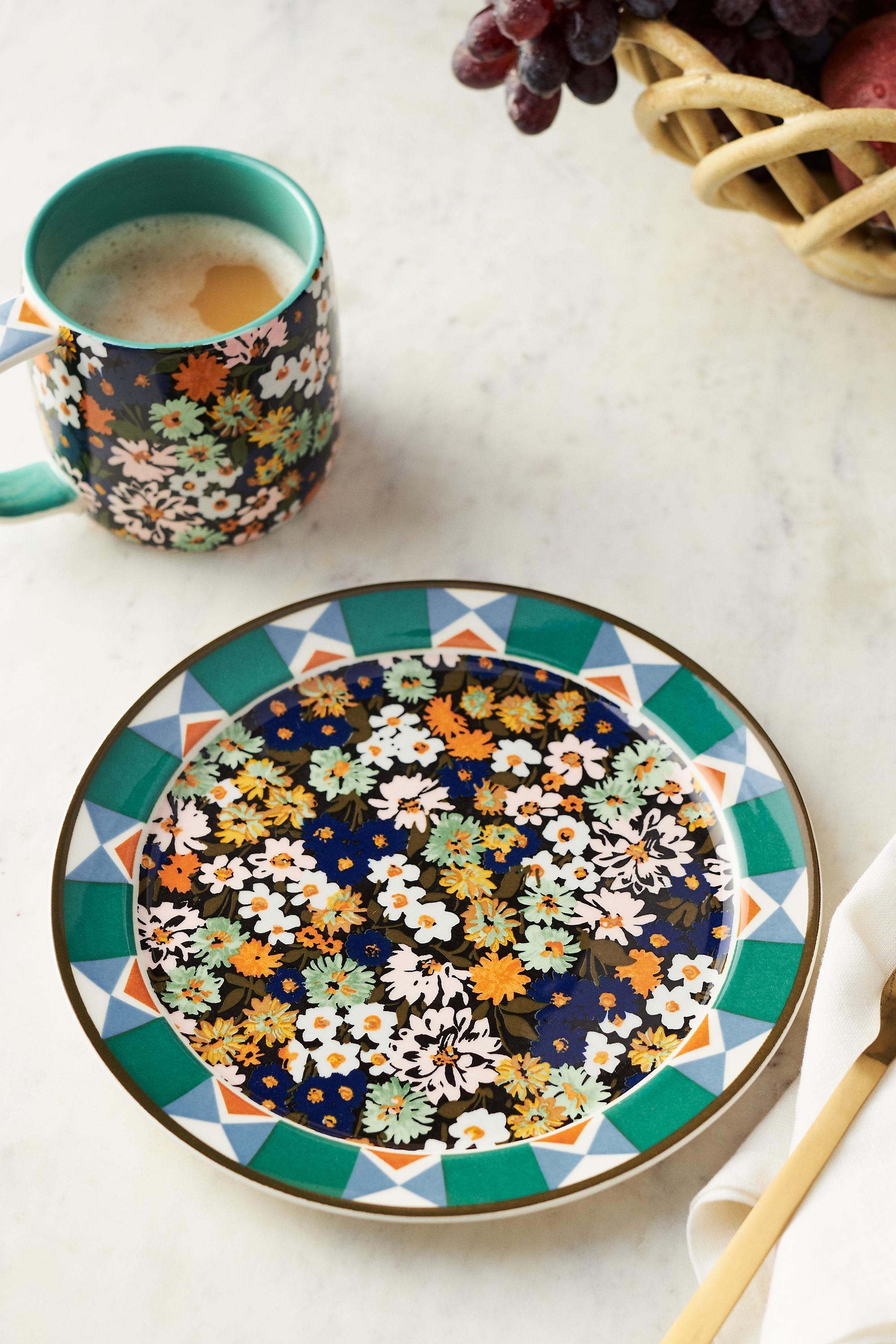 Loren Dessert Plate, Green, A501_0038, large image number 0