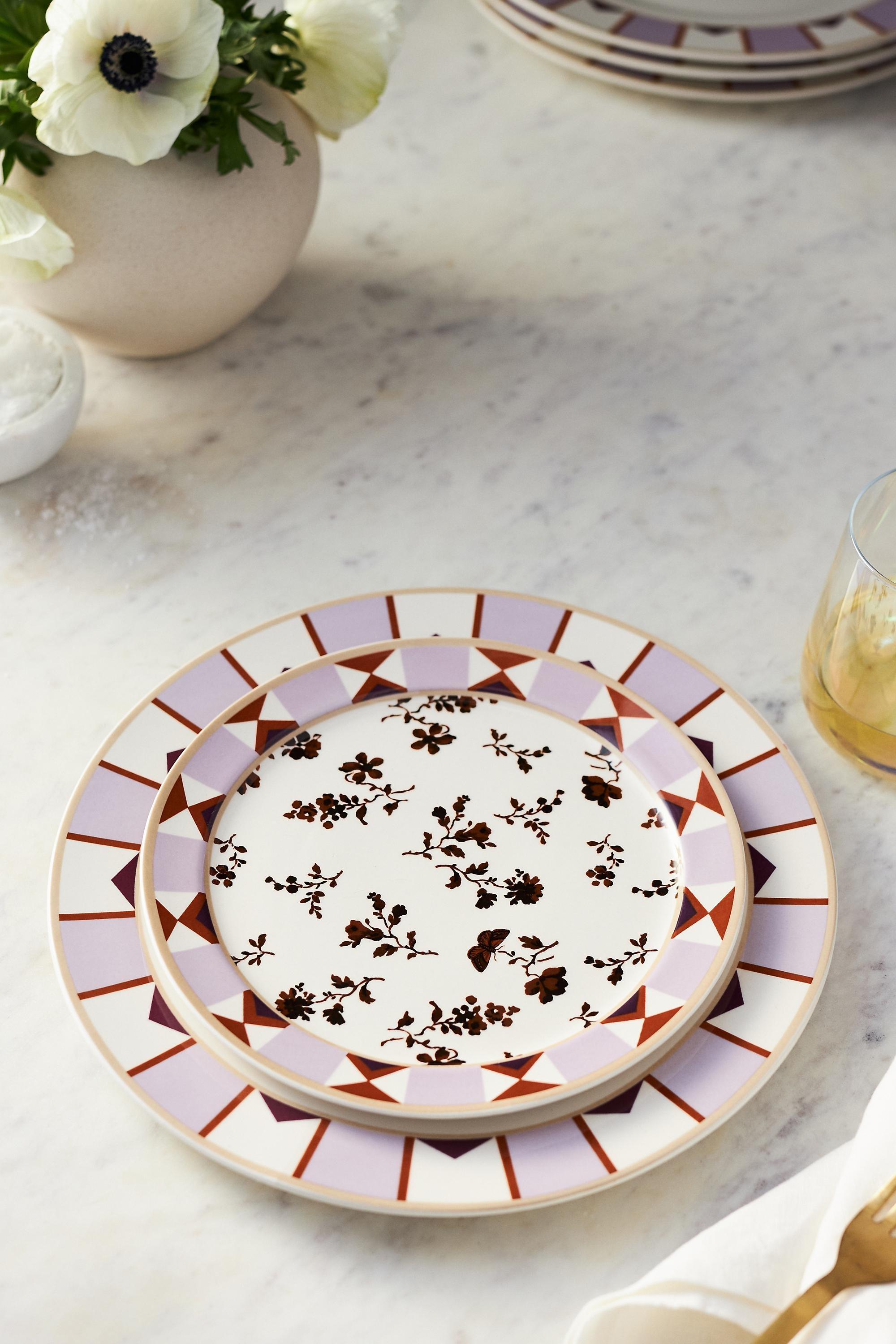 Loren Dessert Plate, Purple, A501_0104, large image number 0