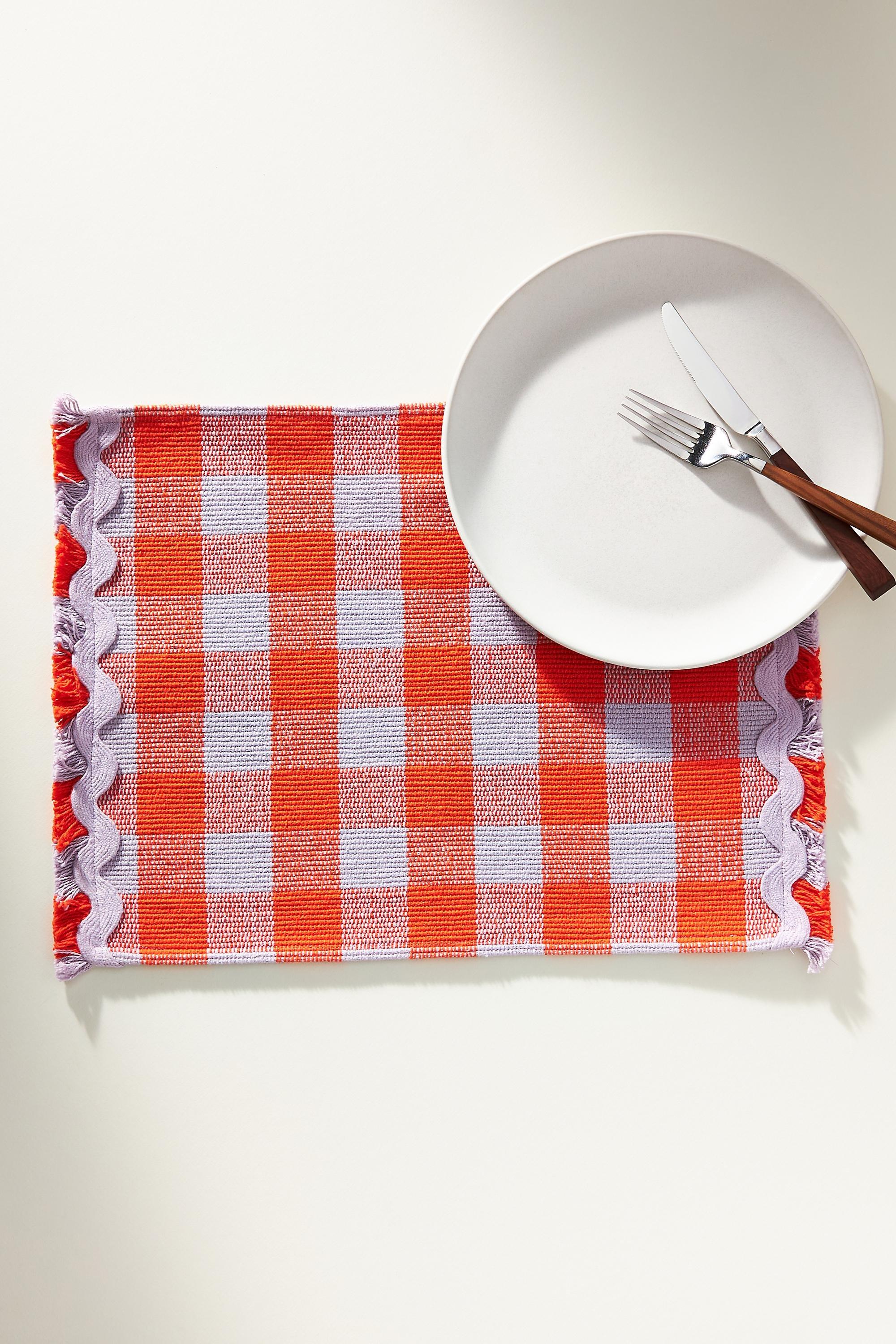 Mot Helana Woven Placemat, Orange, A501_0089, large image number 0