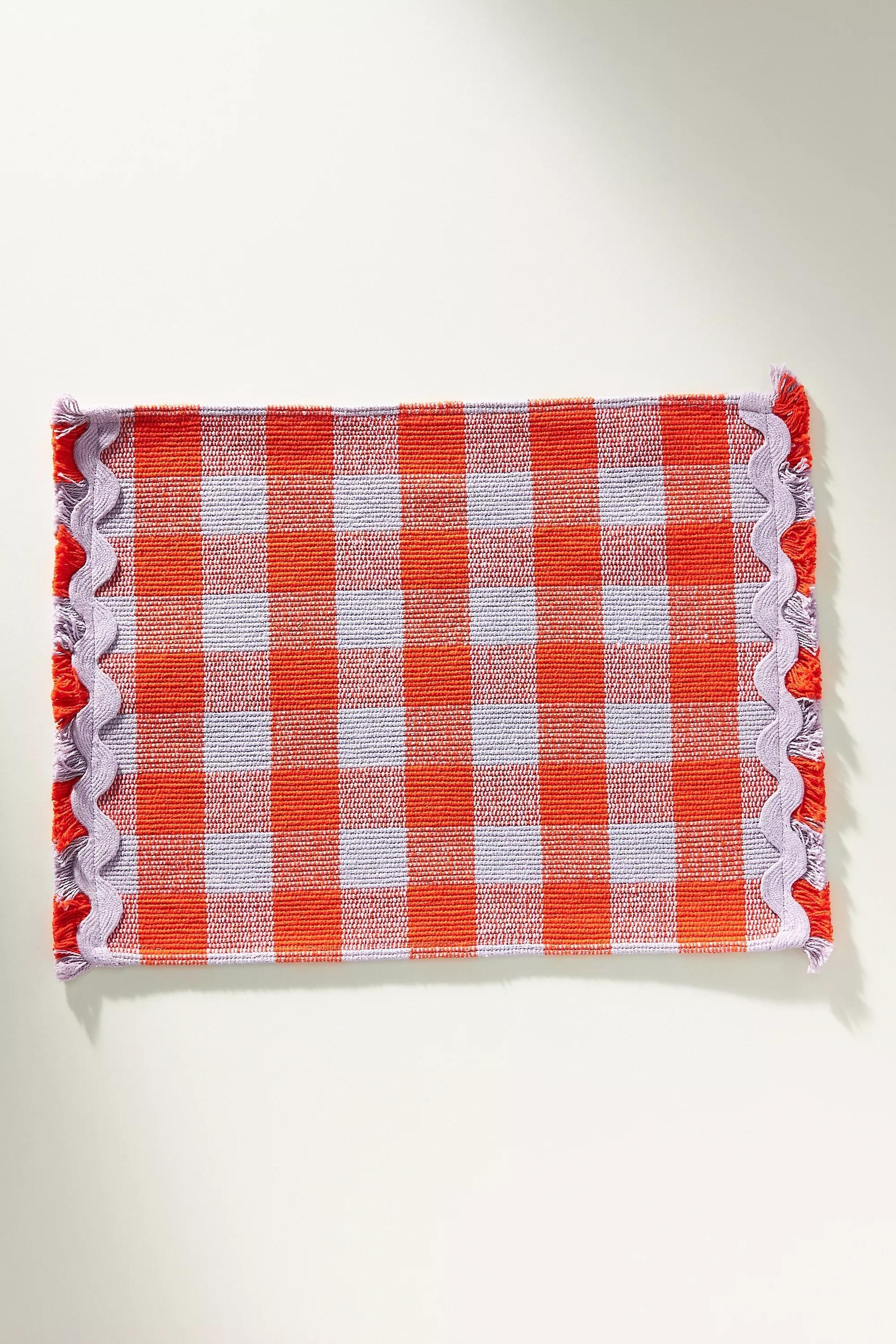 Mot Helana Woven Placemat, Orange, A501_0089, large image number 1