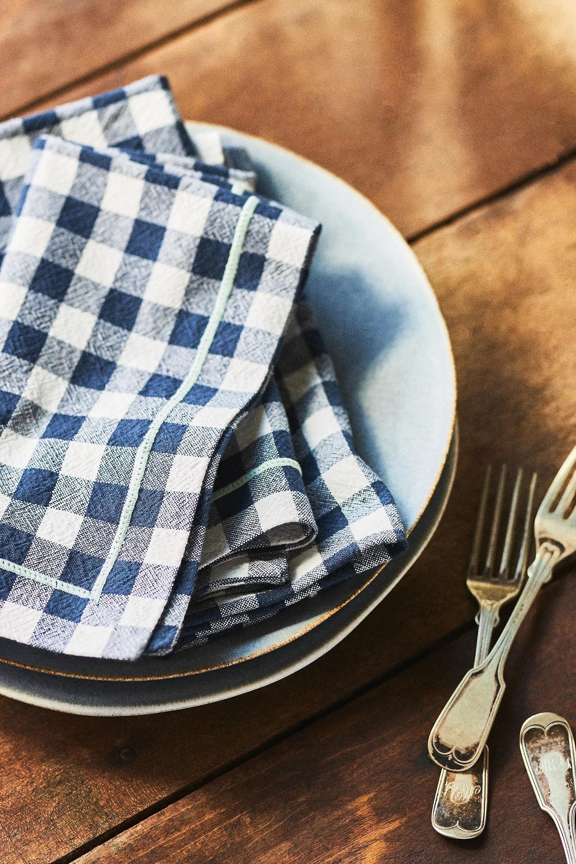 Ginny Napkins - Set Of 4, Navy, A501_0041, large image number 0