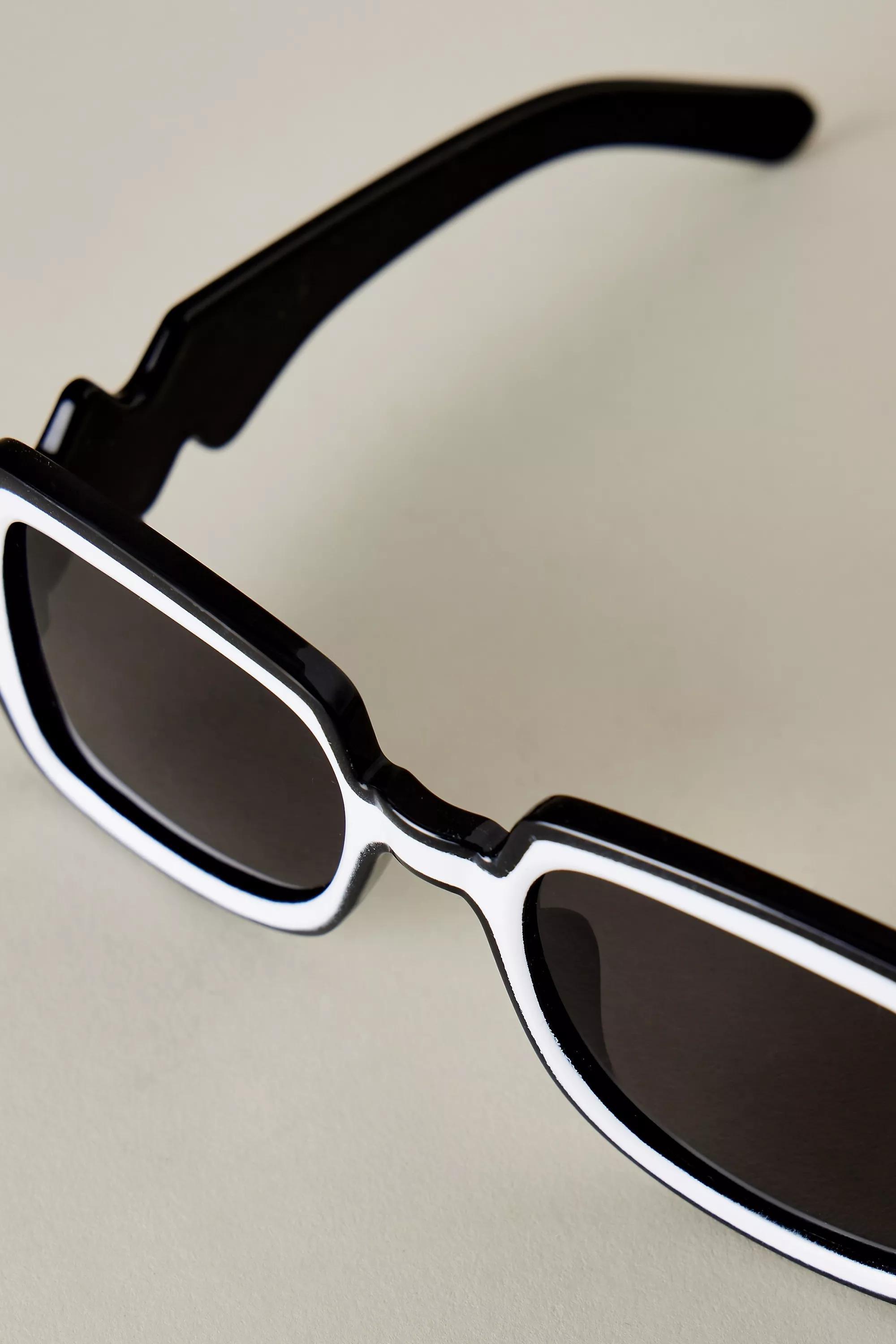 Squiggle Arm Sunglasses, B&W, A501_0018, large image number 2