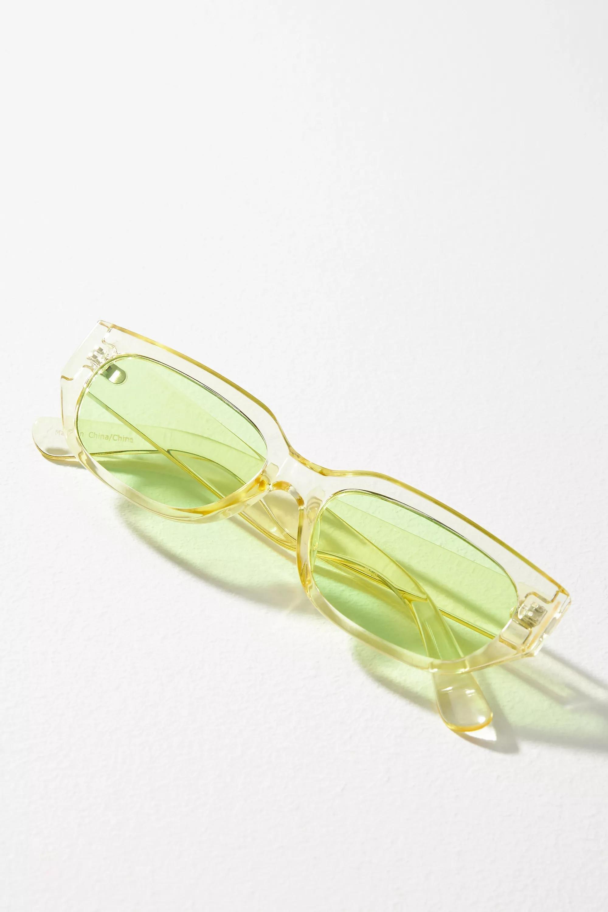 Monochrome Tinted Sunglasses, Yellow, A501_0034, large image number 0