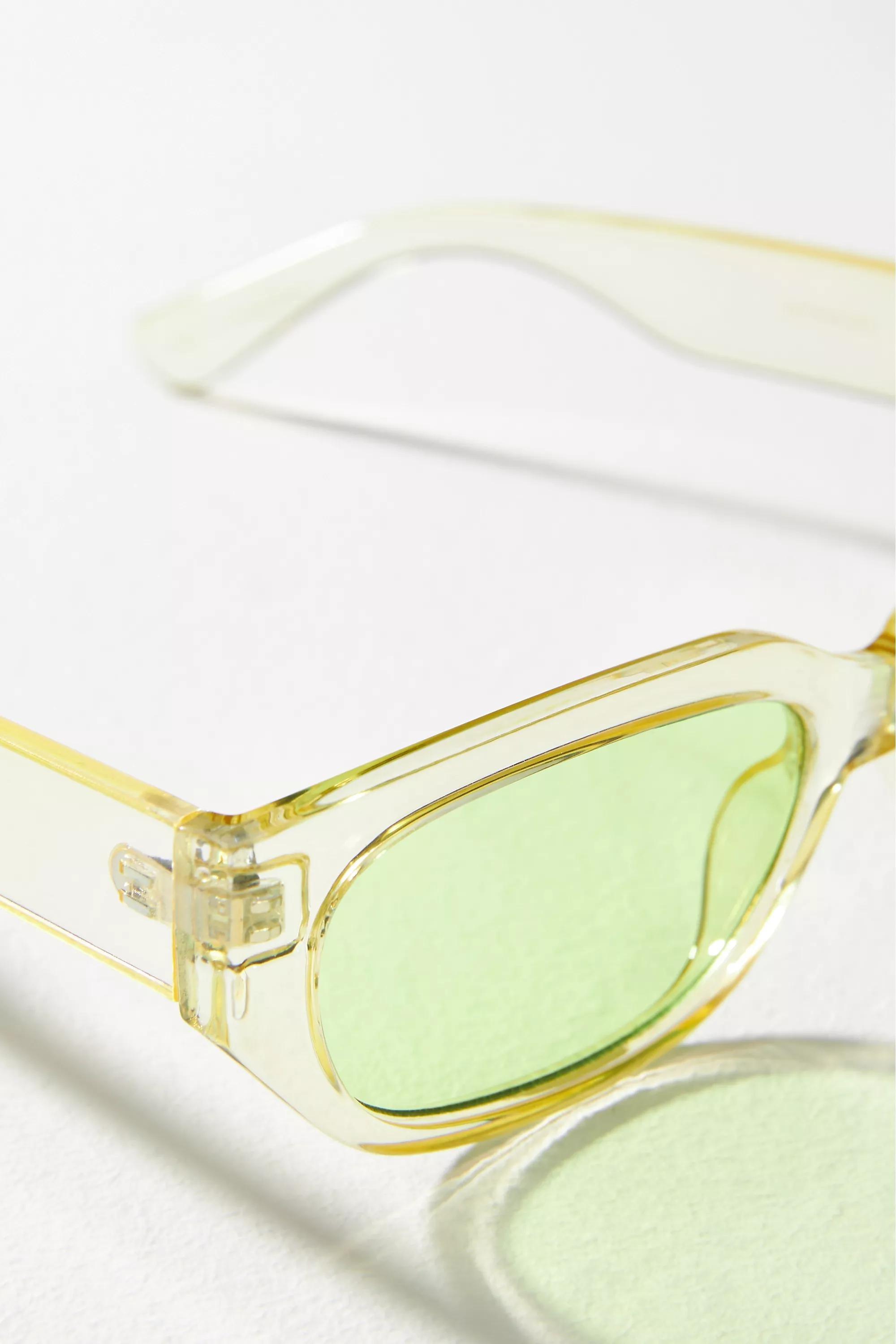Monochrome Tinted Sunglasses, Yellow, A501_0034, large image number 2