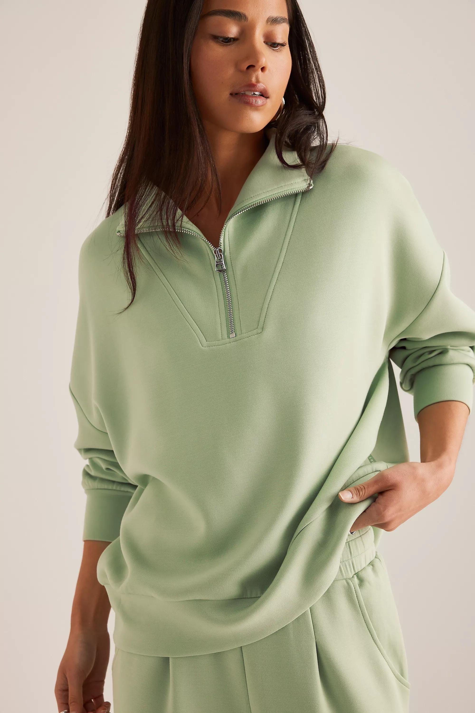 Anthropologie Oversized Casual Hoodie, Green, , large image number 0