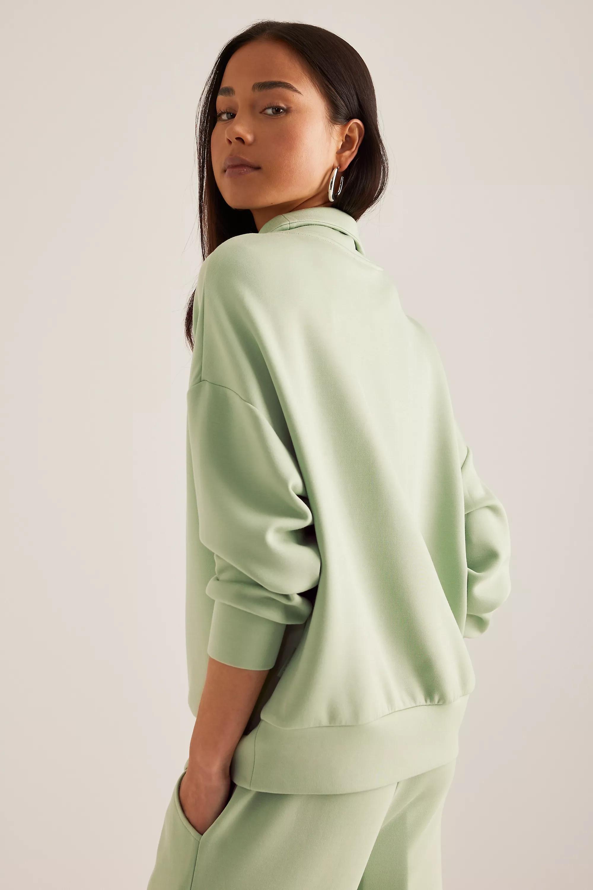 Anthropologie Oversized Casual Hoodie, Green, , large image number 5