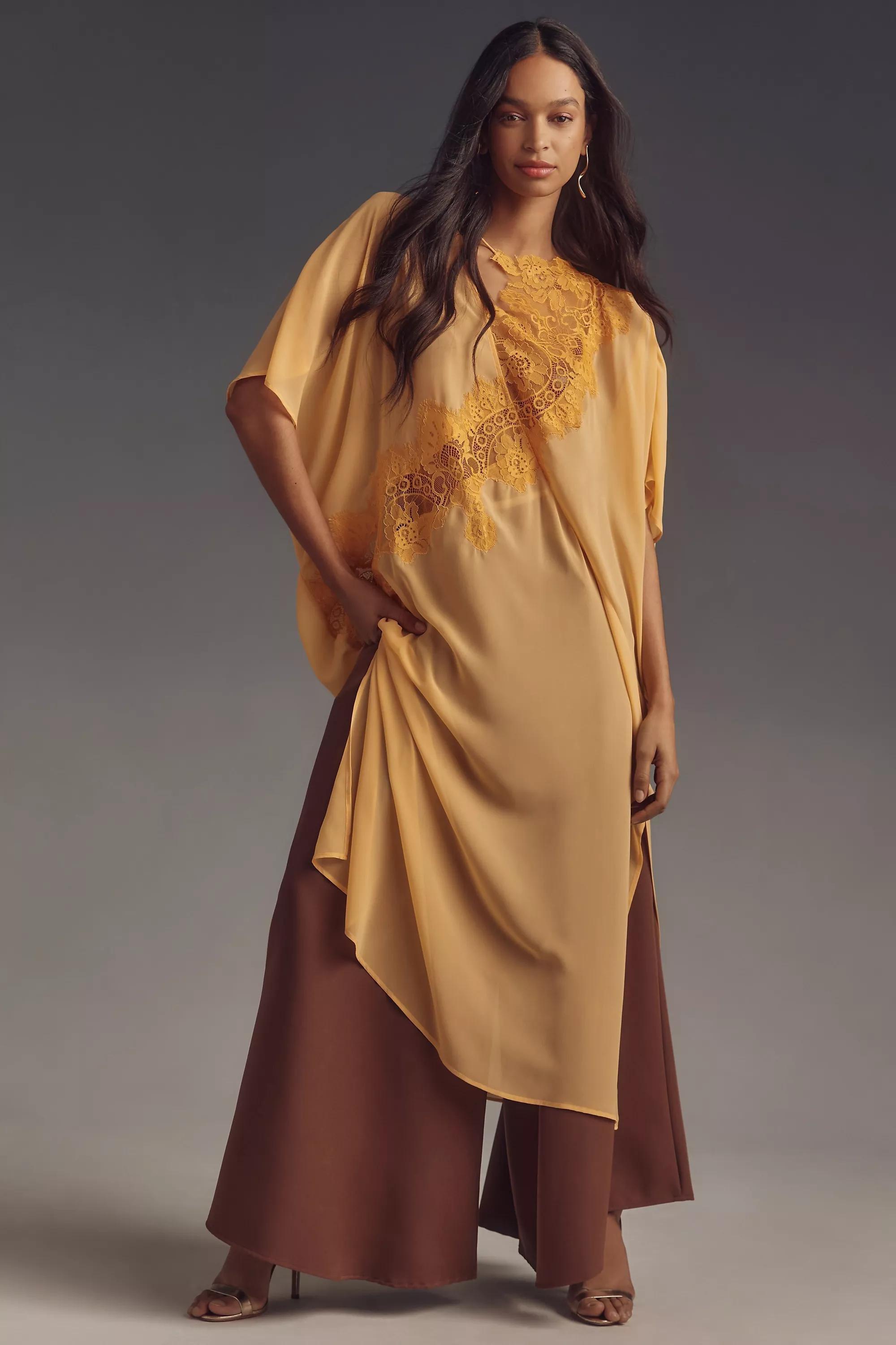 Anthropologie Lace Details Tunics, Orange, A501_0089, large image number 0