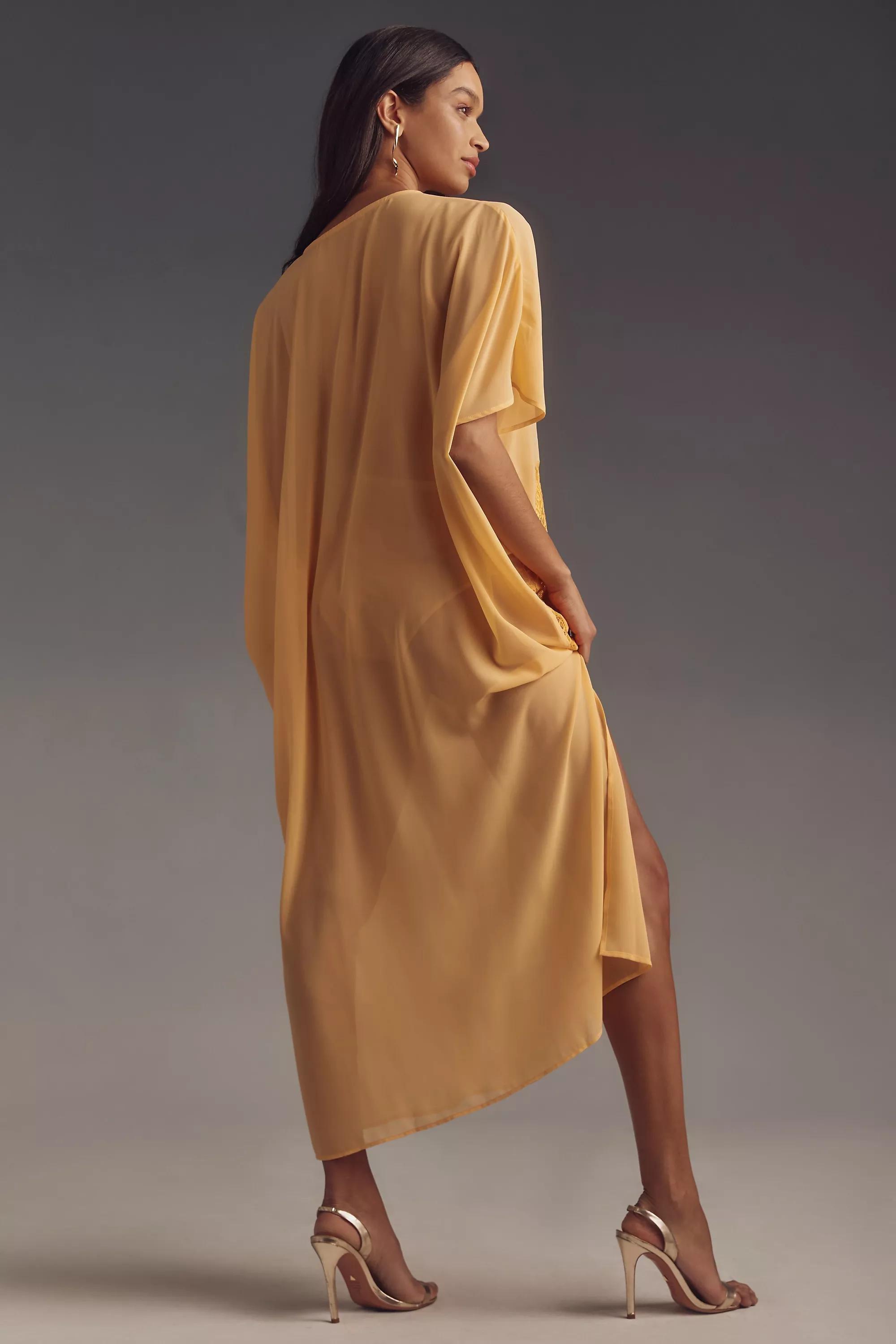 Anthropologie Lace Details Tunics, Orange, A501_0089, large image number 1