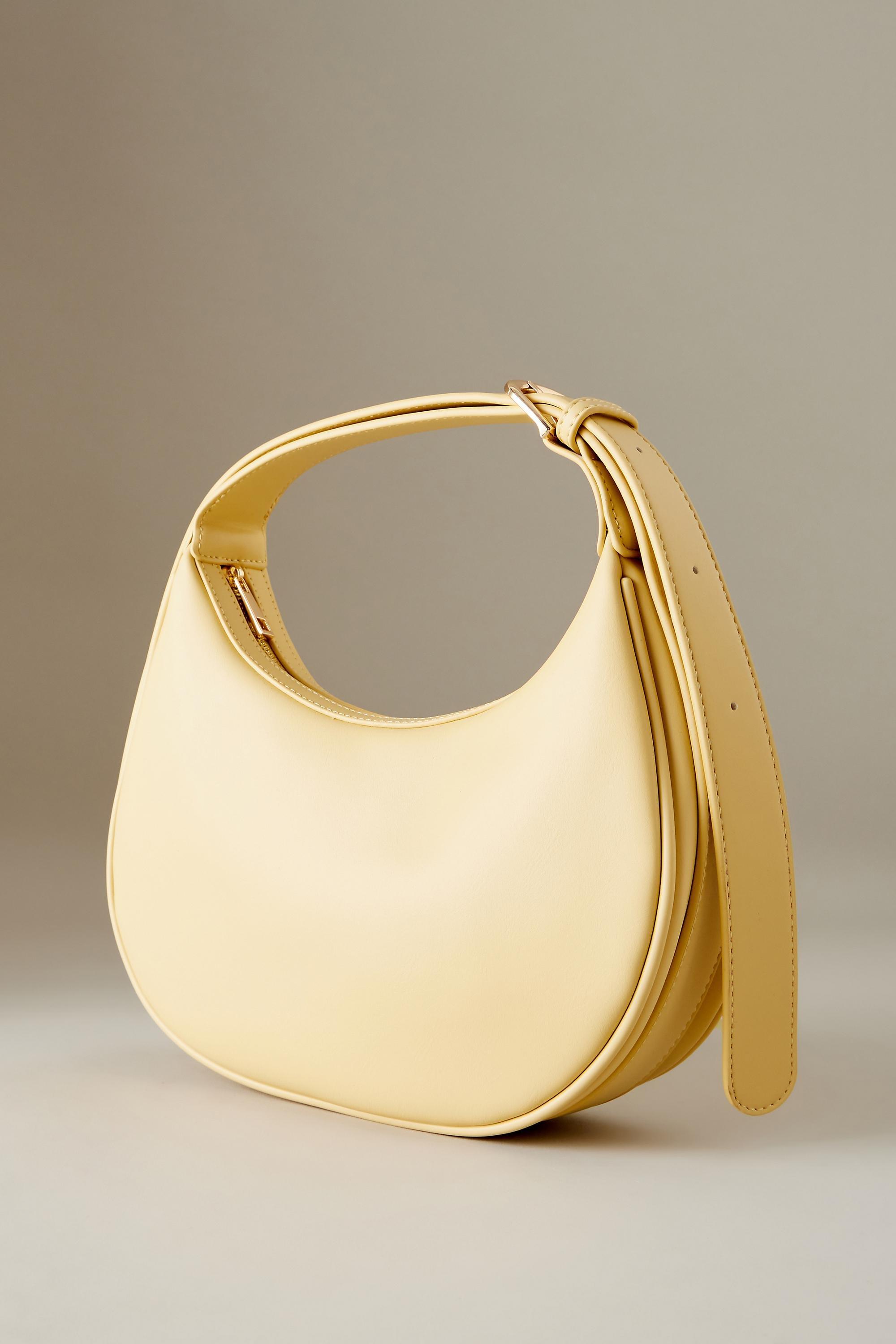 The Brea Faux Leather Shoulder Bag, Yellow, A501_0270, large image number 0