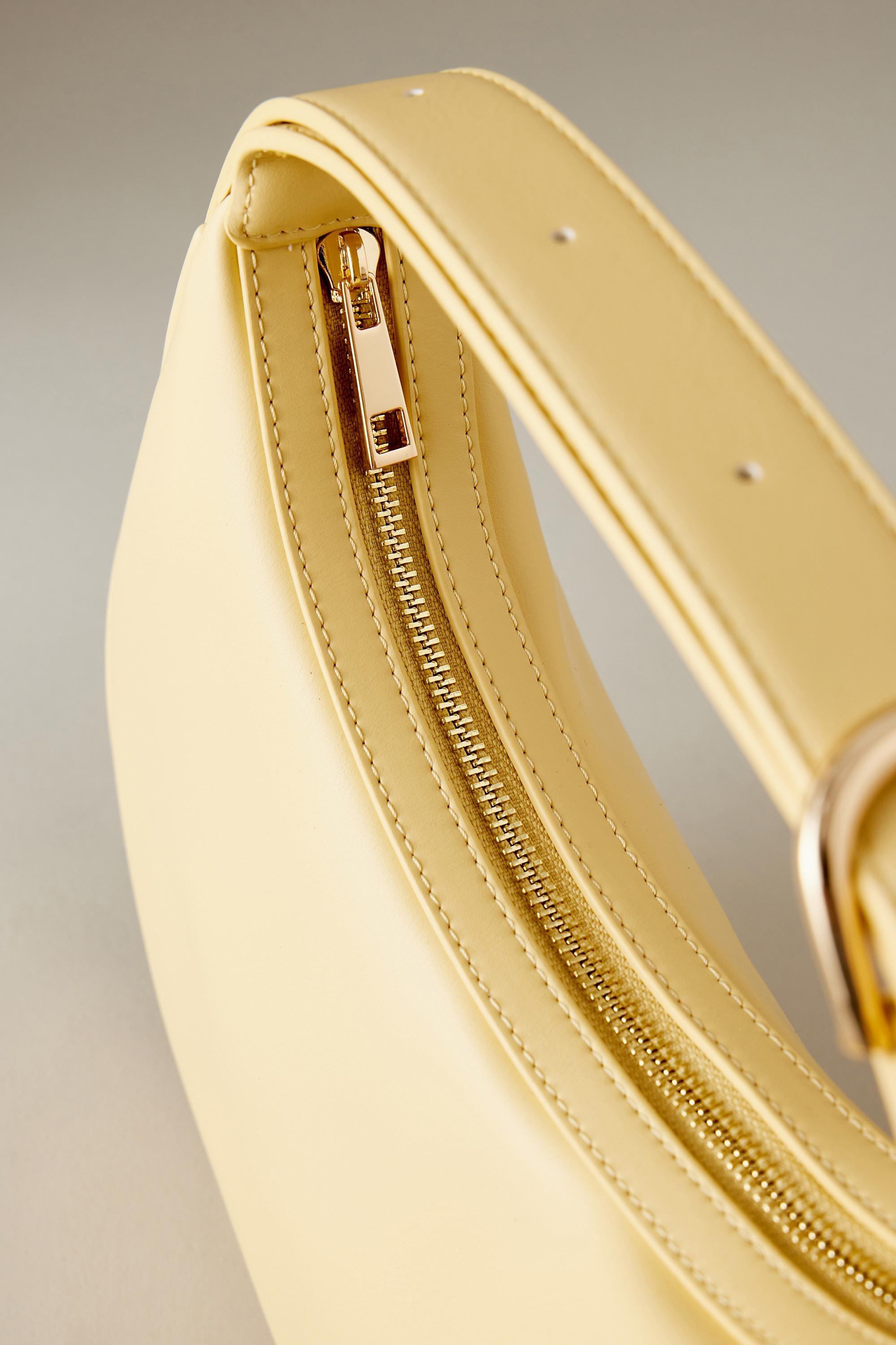 The Brea Faux Leather Shoulder Bag, Yellow, A501_0270, large image number 1