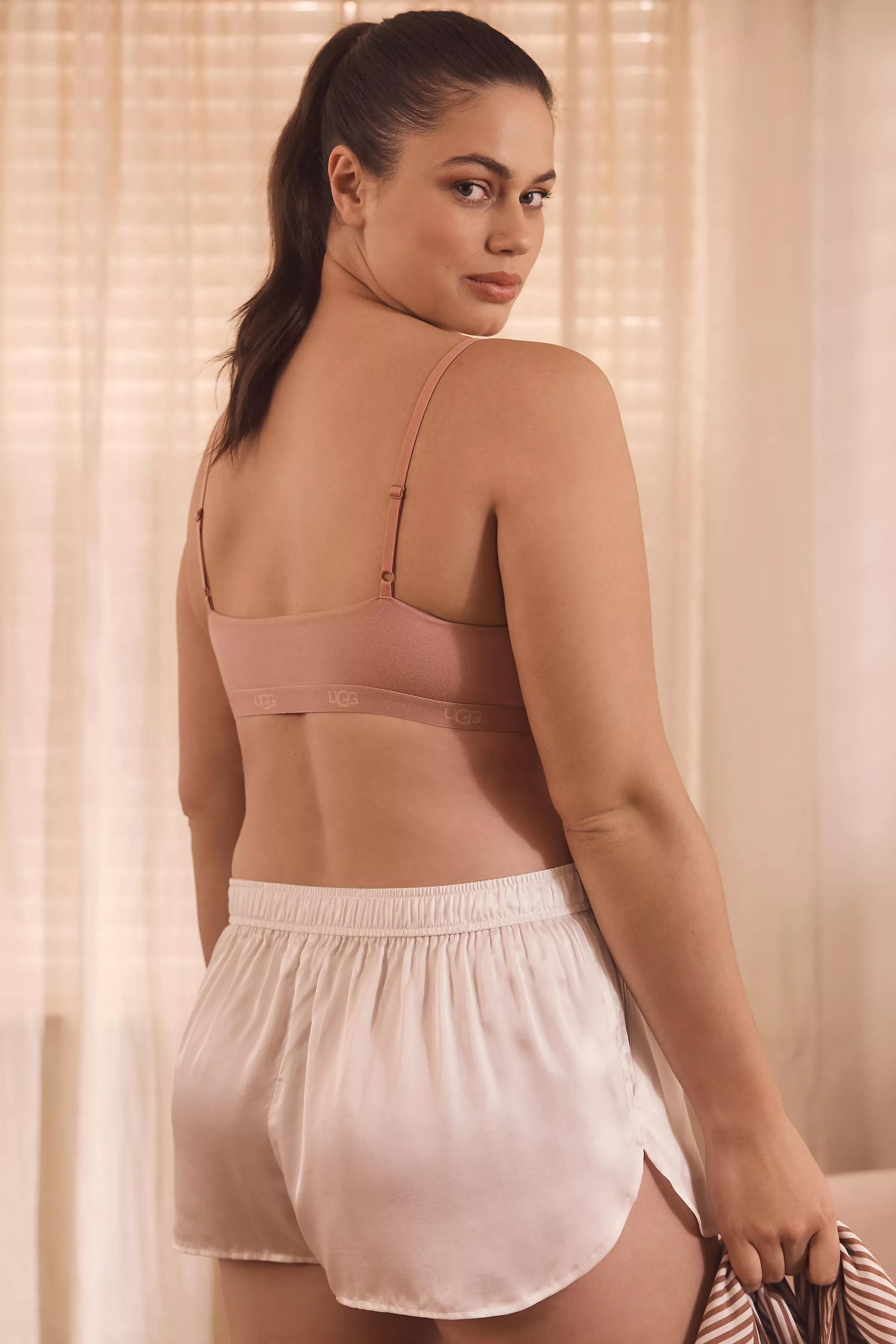 Silky Printed Pyjama Shorts, Cream, , large image number 4