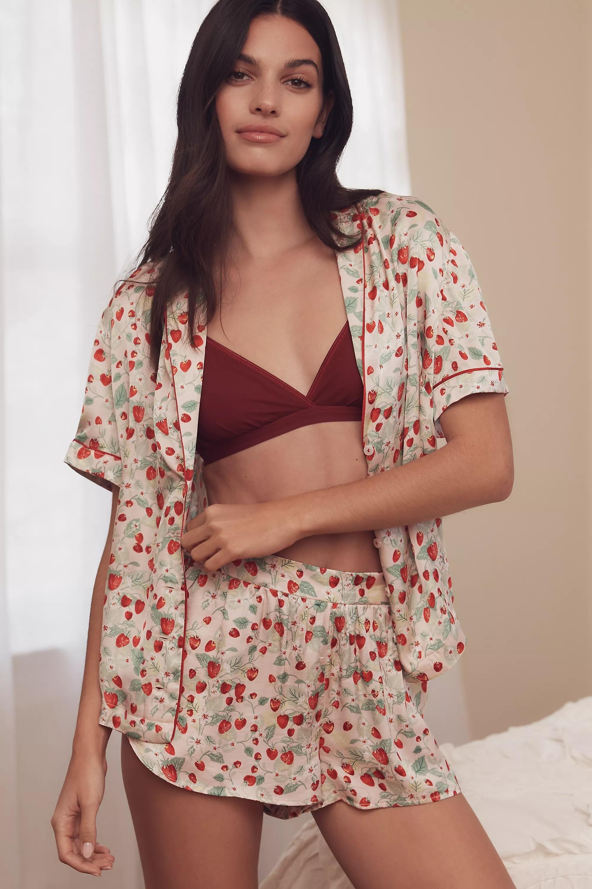 Anthropologie Floral Nightwear Sets, White, , large image number 0