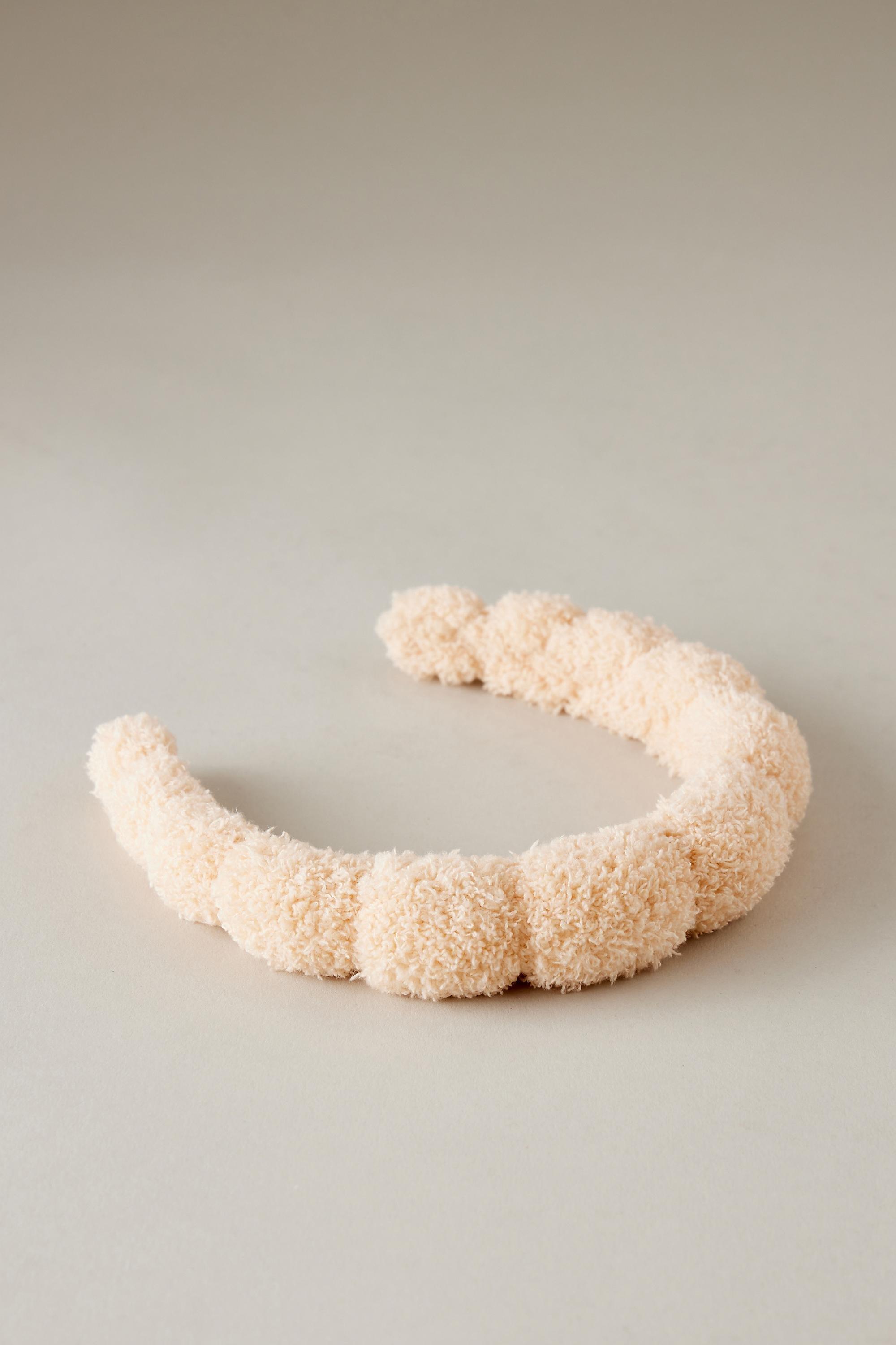 Terry Bubble Makeup Headband, Beige, A501_0024, large image number 0