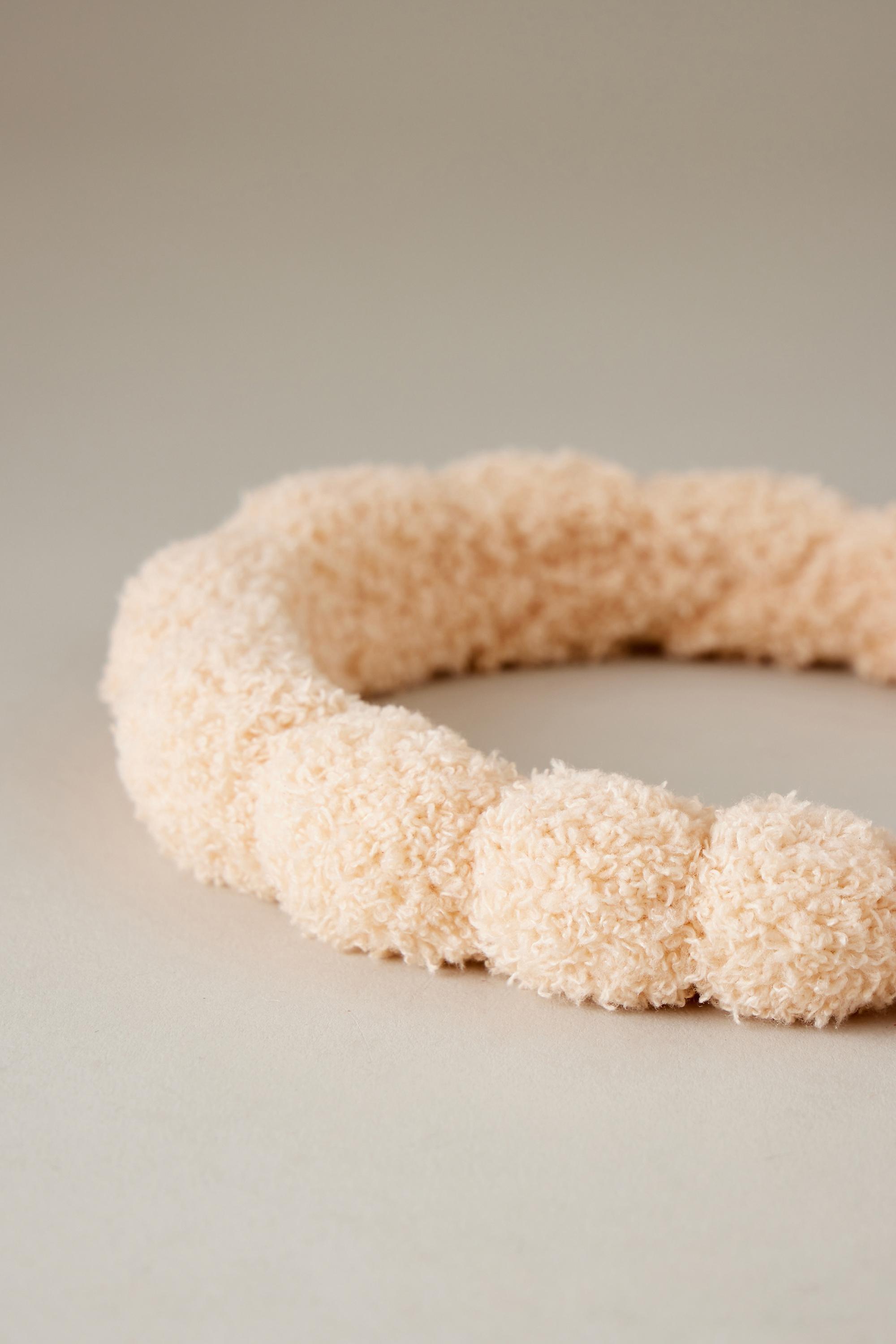 Terry Bubble Makeup Headband, Beige, A501_0024, large image number 1