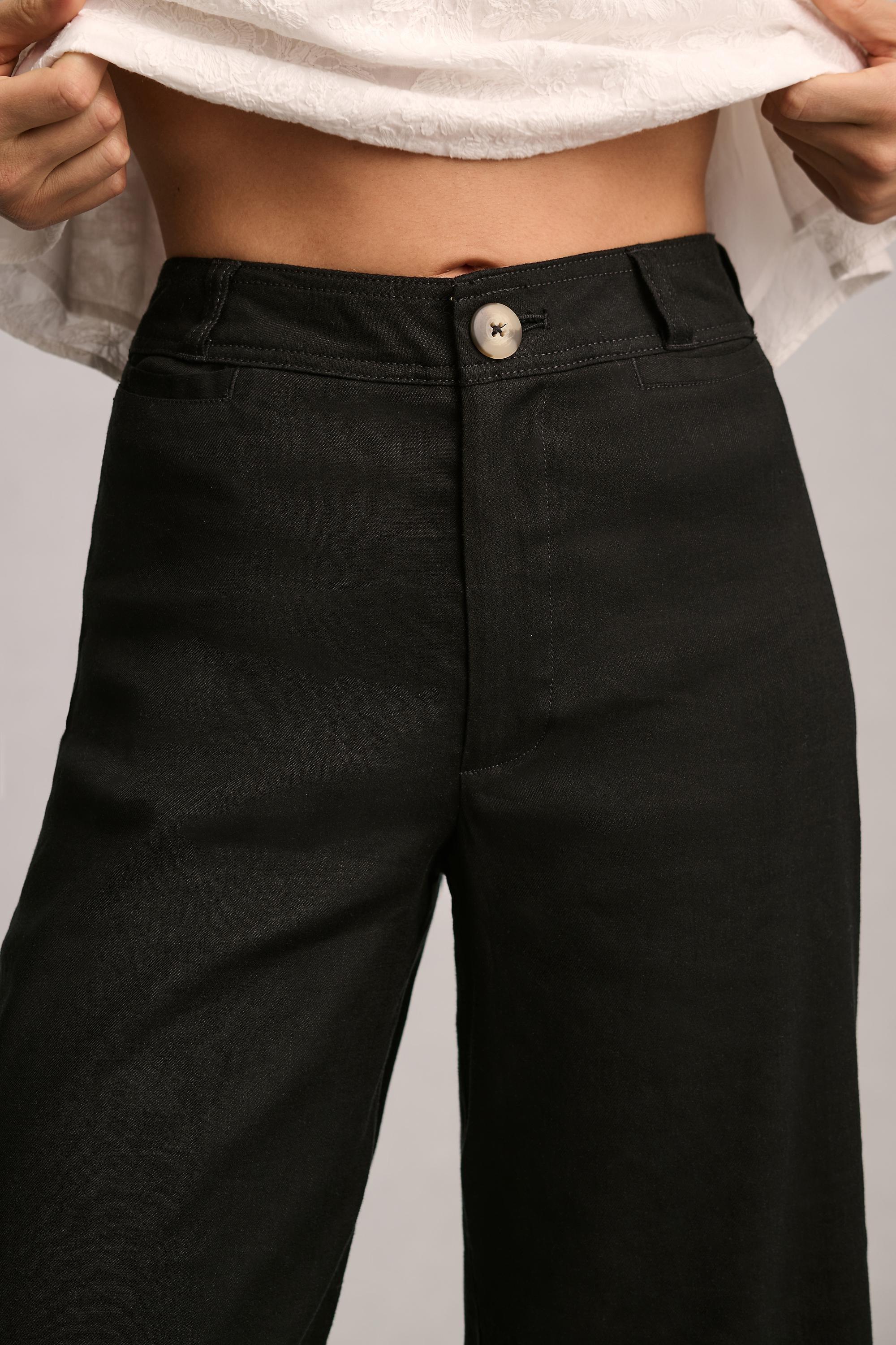 Maeve High-Rise Crop Trousers, Black, , large image number 3