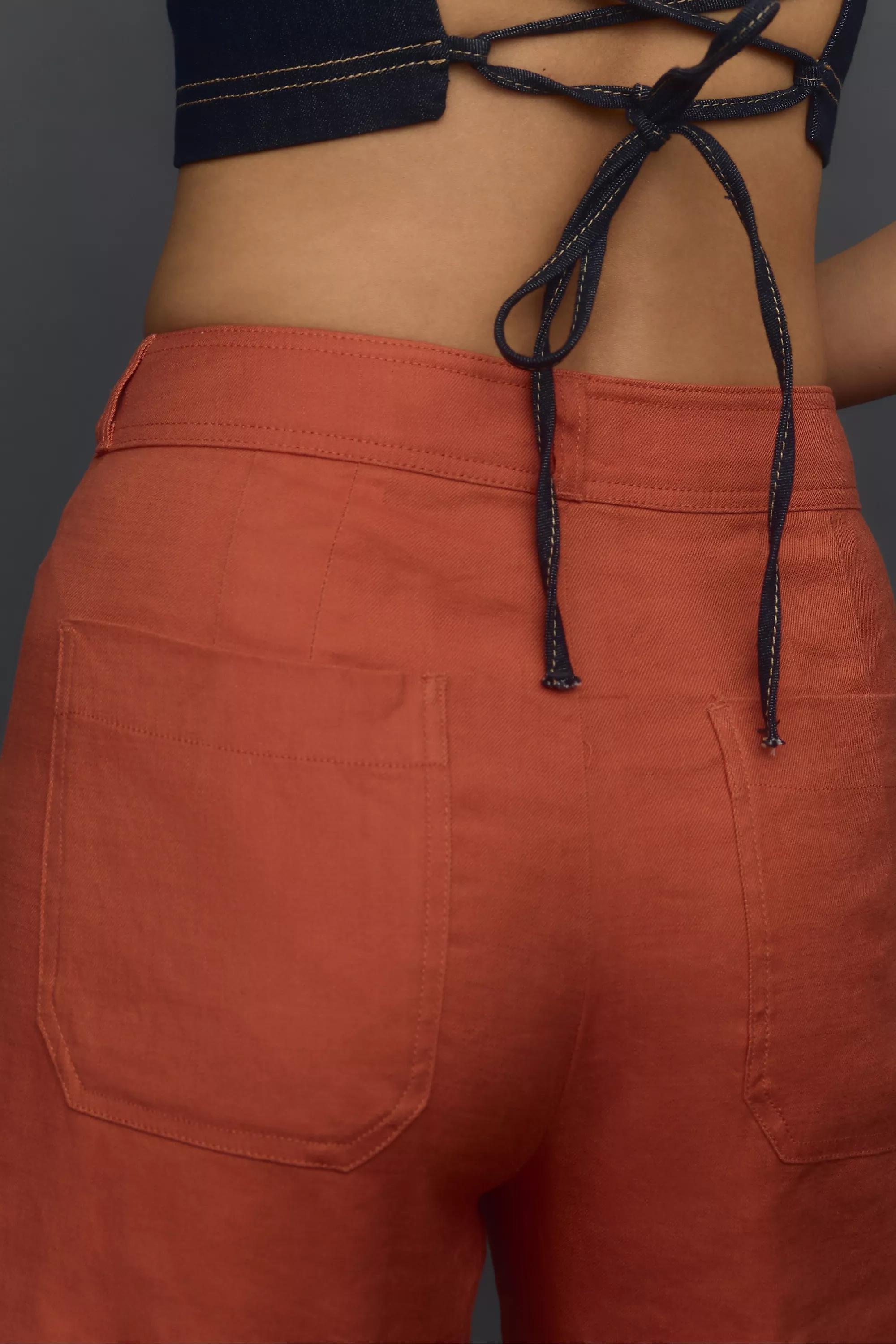 Maeve High-Rise Crop Trousers, Orange, , large image number 3