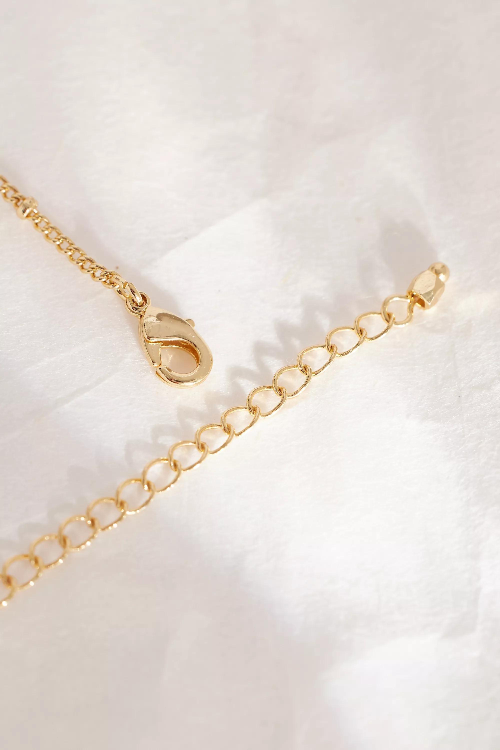 Gold-Plated Oversized Bubble Monogram Necklace, C, A501_0903, large image number 2