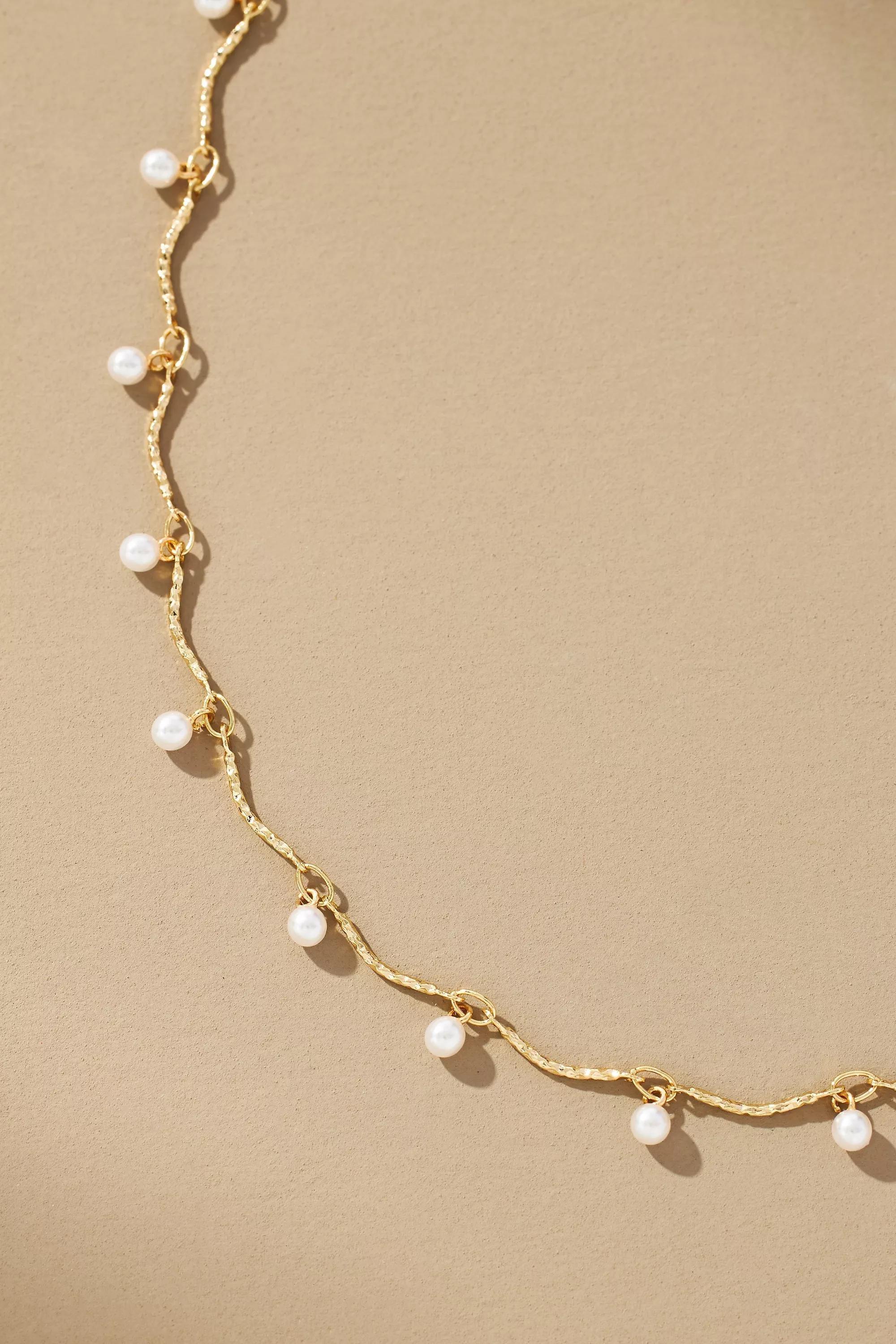Anthropologie Drippy Crystal Necklace, A501_0017, large image number 1
