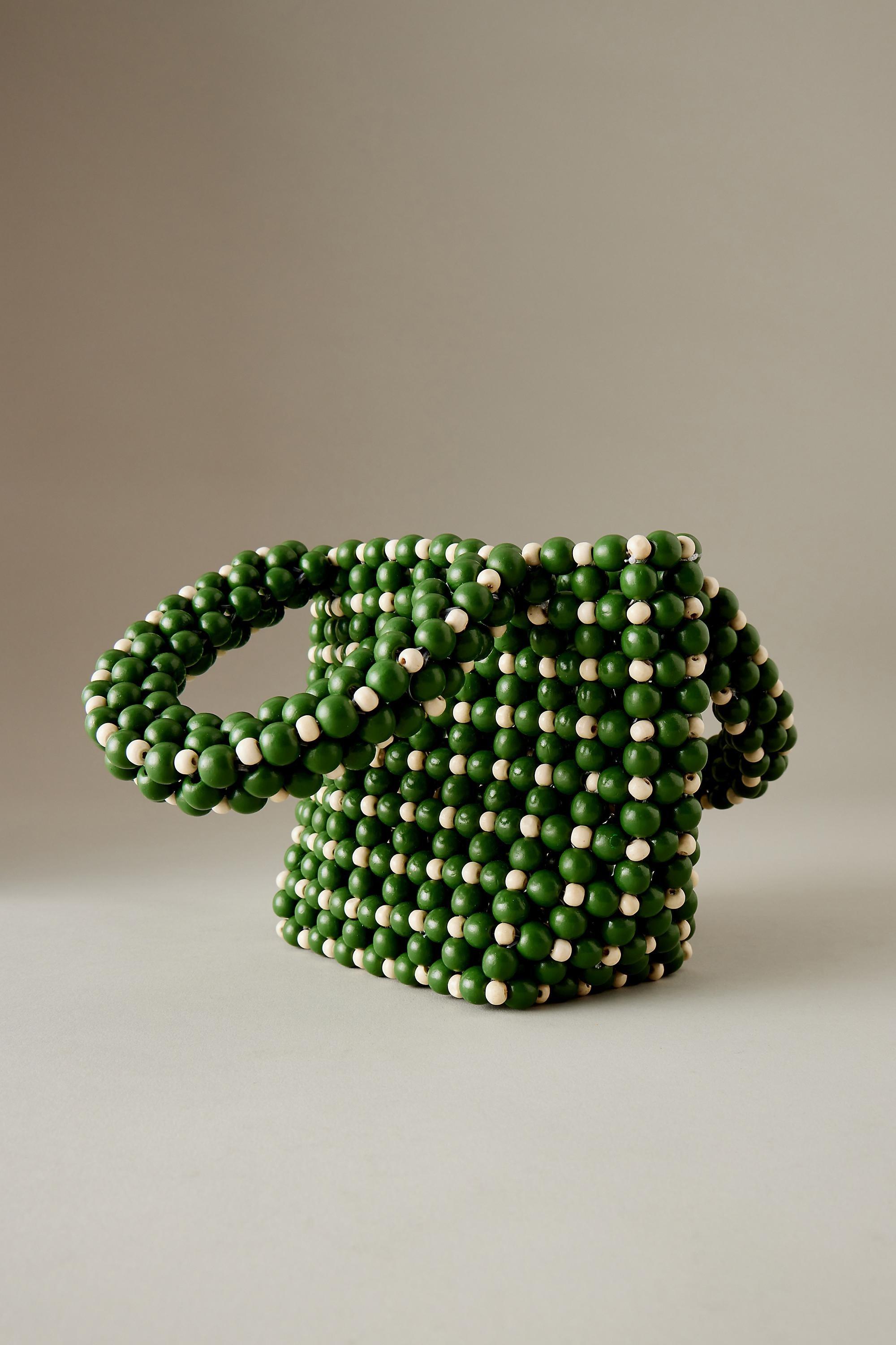 Anika Beaded Bag, Green, A501_0030, large image number 2