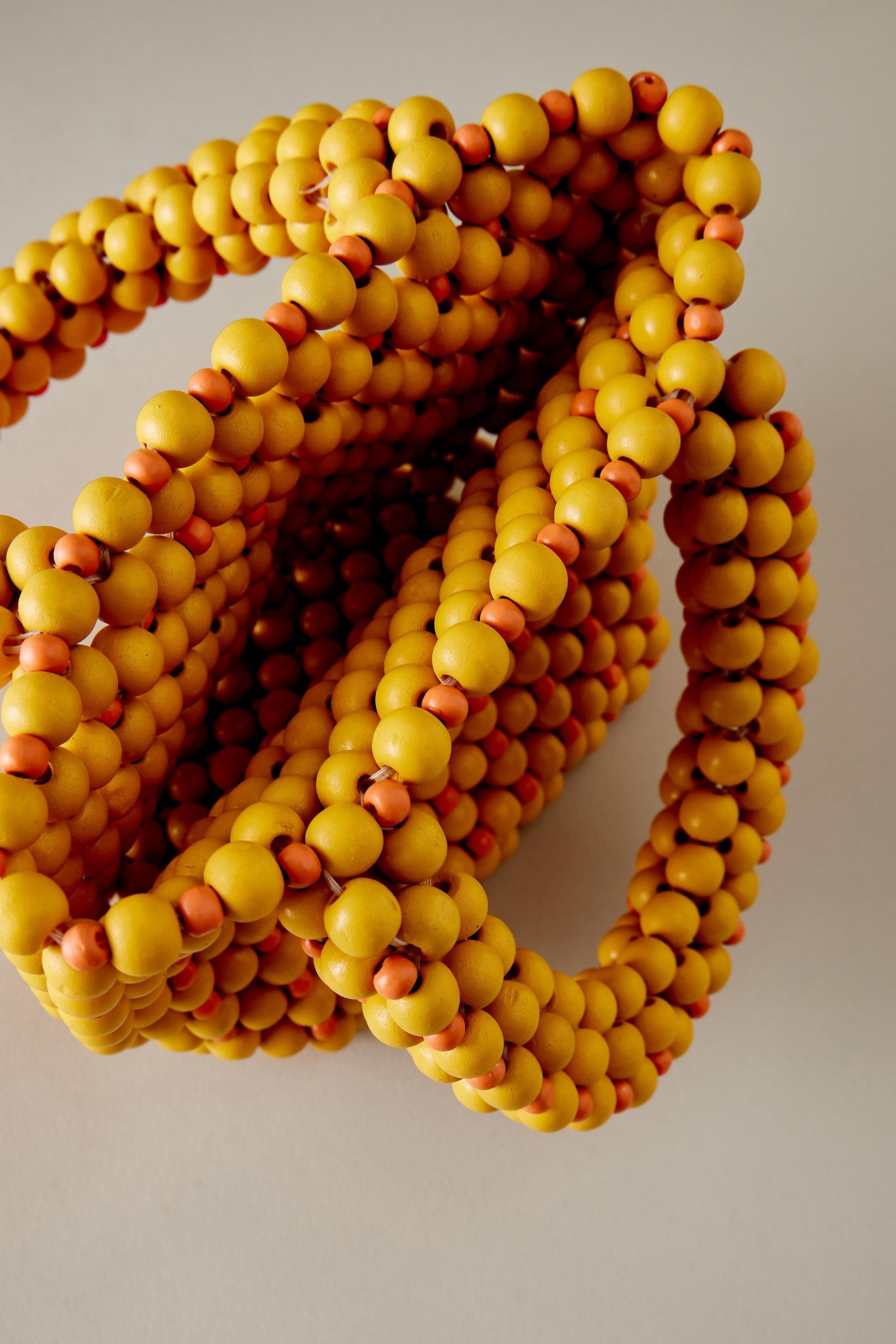 Anika Beaded Bag, Yellow, A501_0270, large image number 1