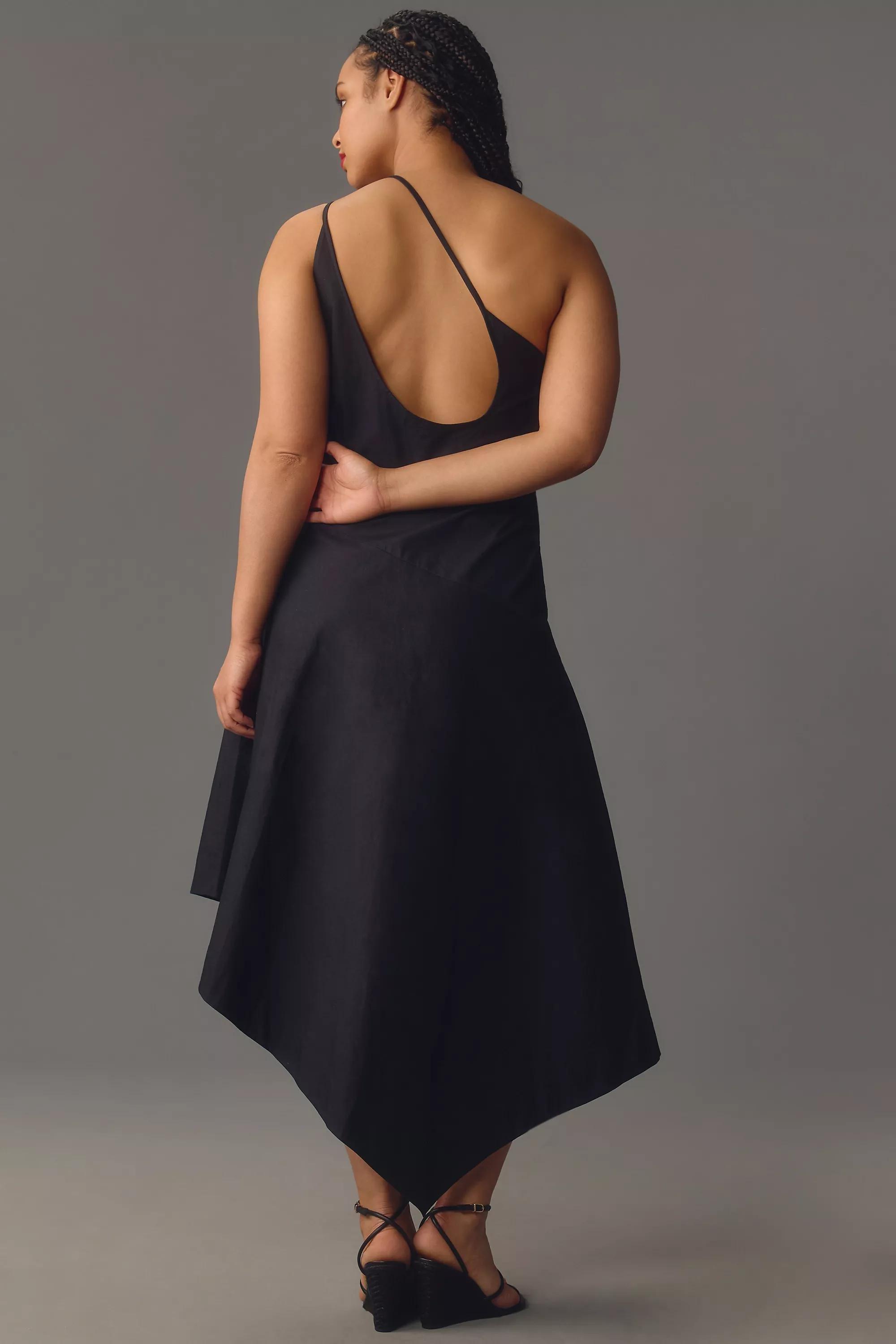 Anthropologie Embroidered Strapless Midi, Black, A501_0001, large image number 5