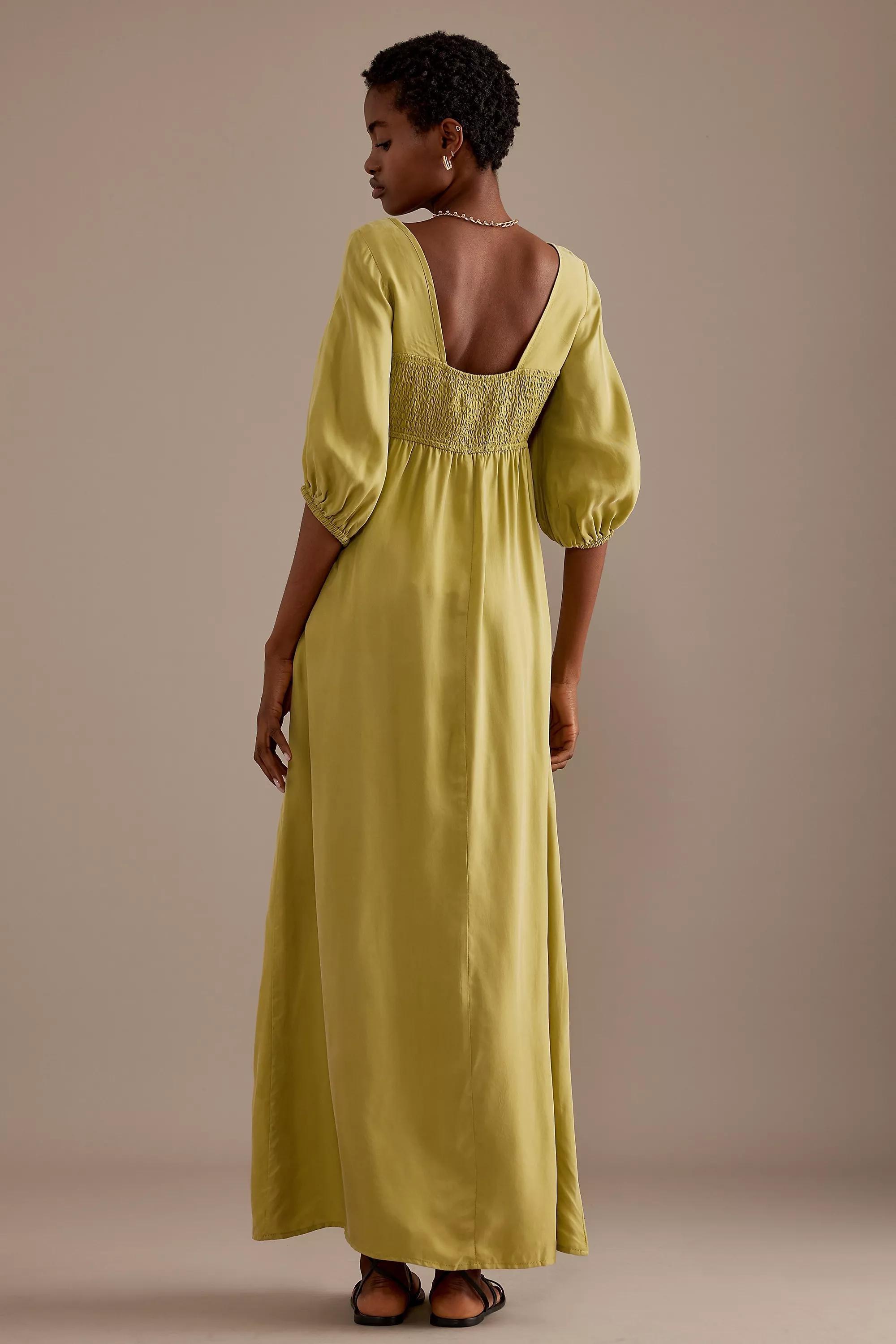 Sancia Rumia Balloon-Sleeve Maxi Dress, Green, , large image number 2