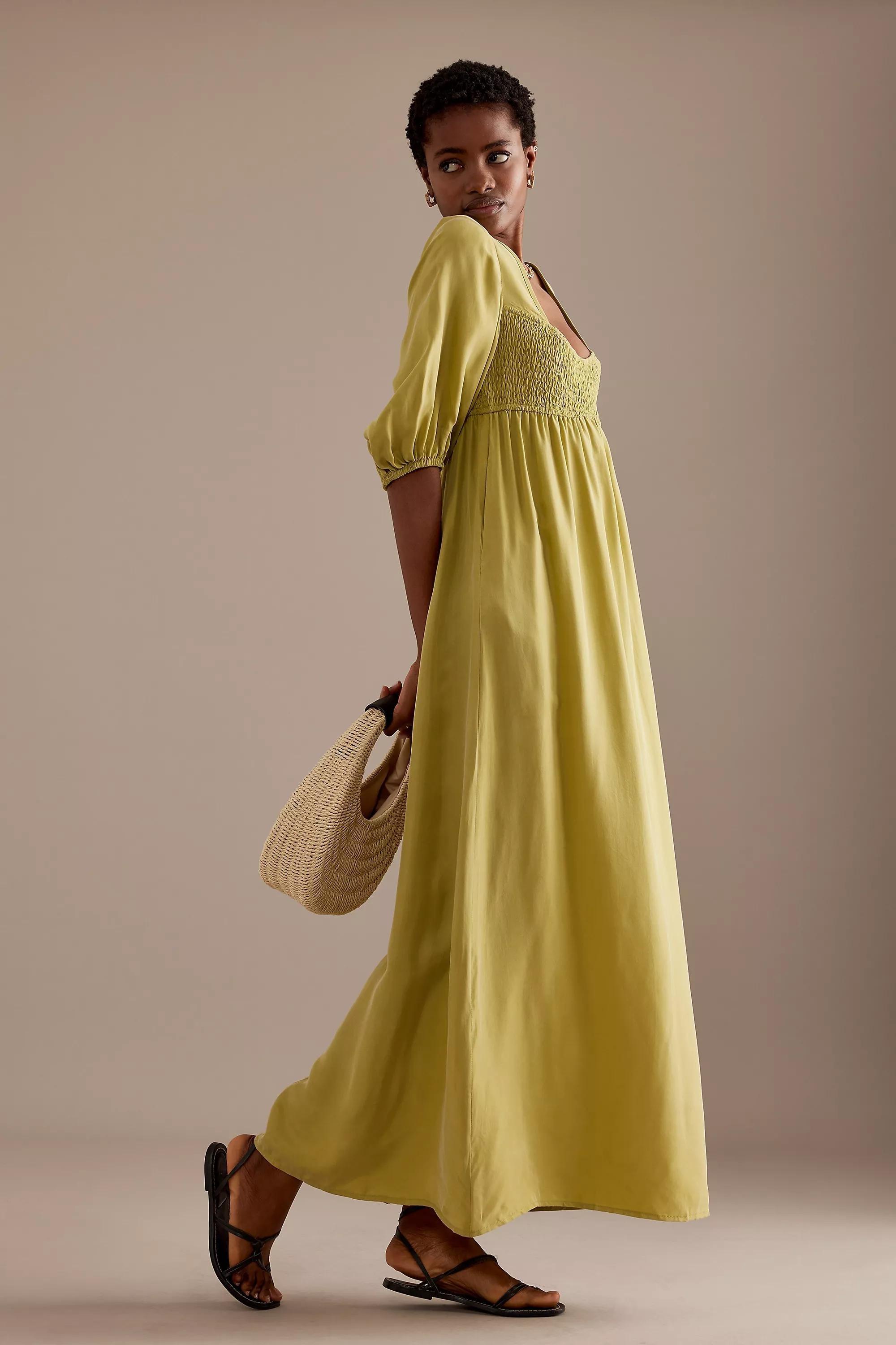 Sancia Rumia Balloon-Sleeve Maxi Dress, Green, , large image number 4