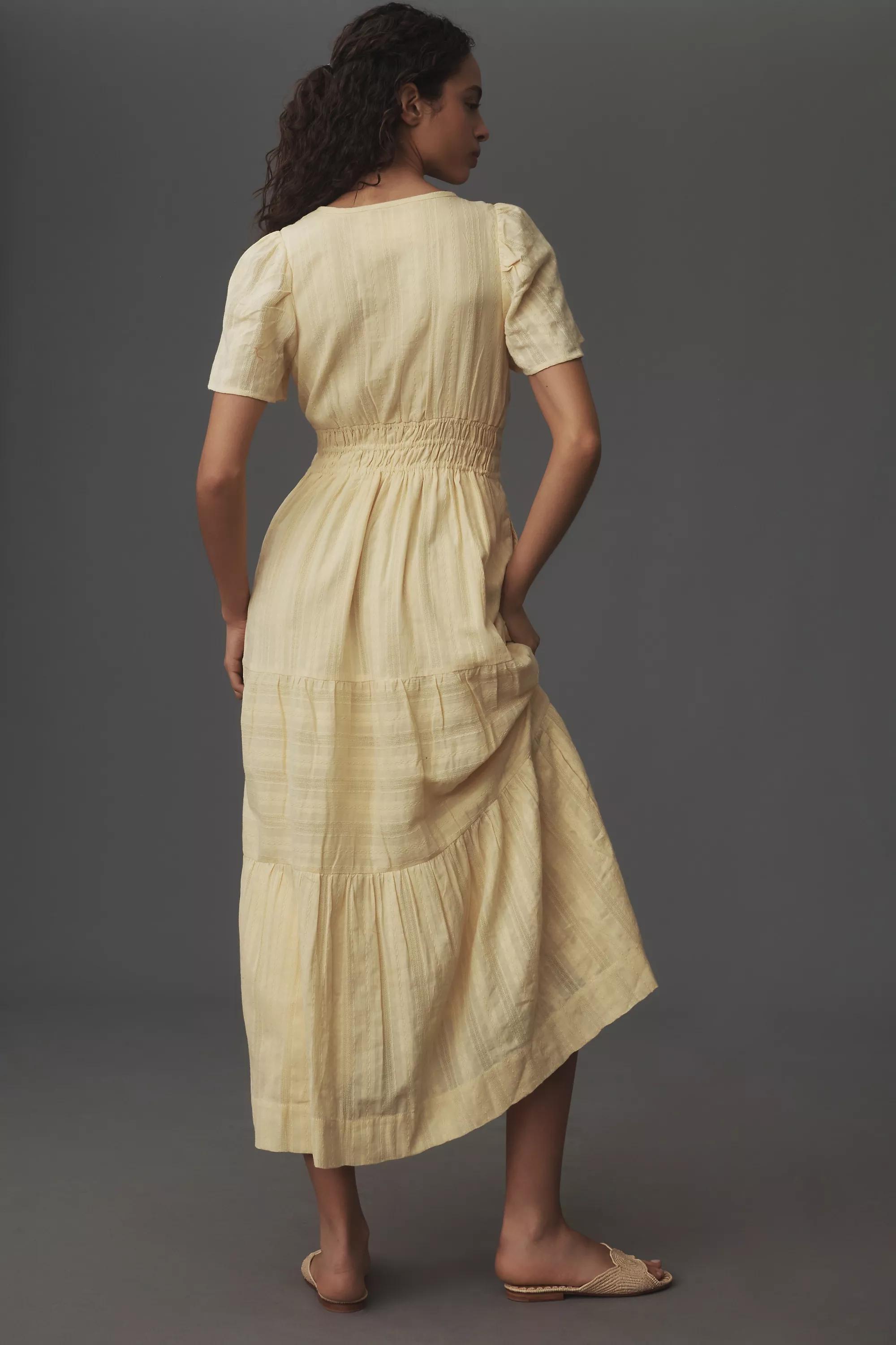 Maxi Flowy Dress, Cream, , large image number 1