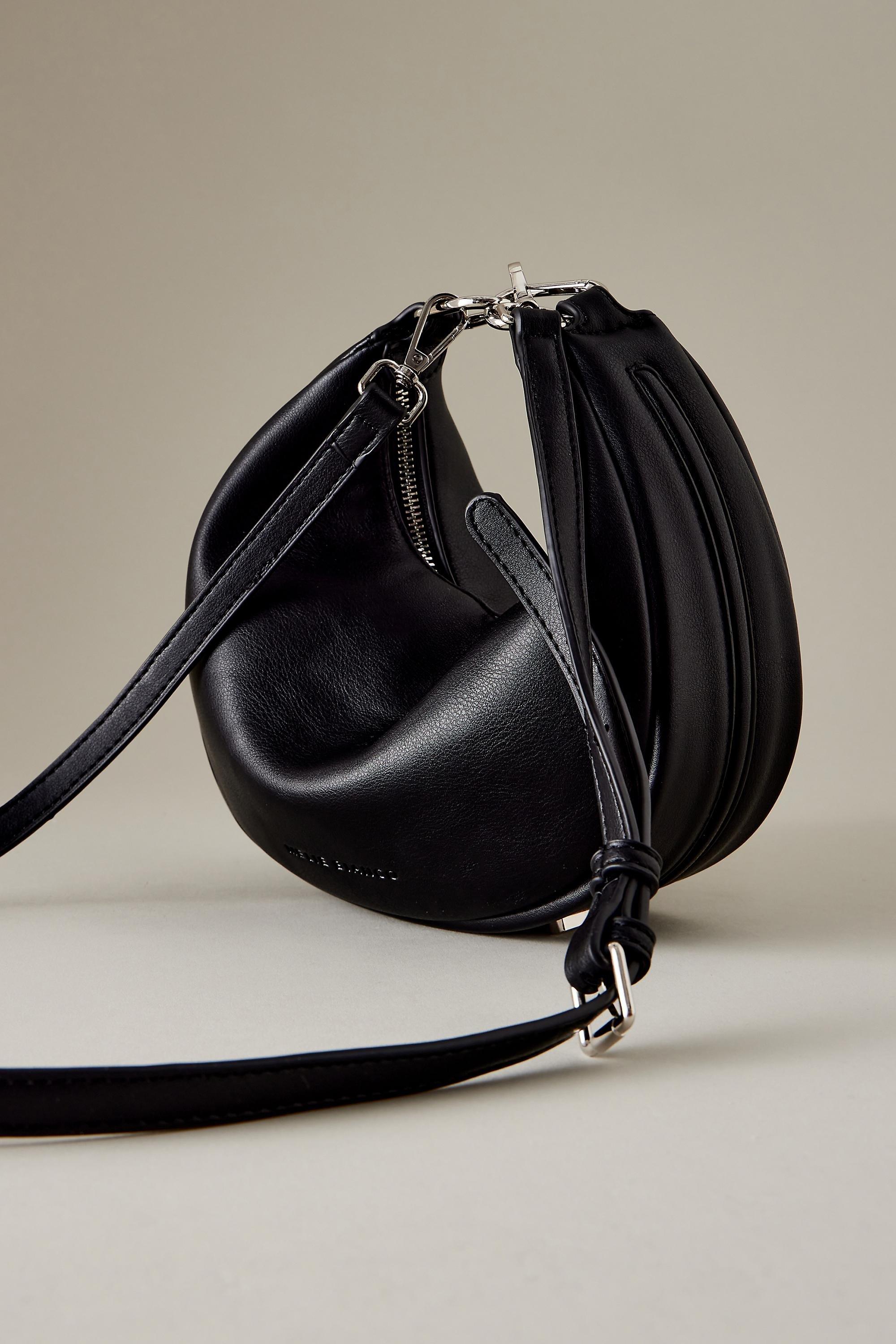 Melie Bianco Sasha Leather Bag, Black, A501_0001, large image number 2