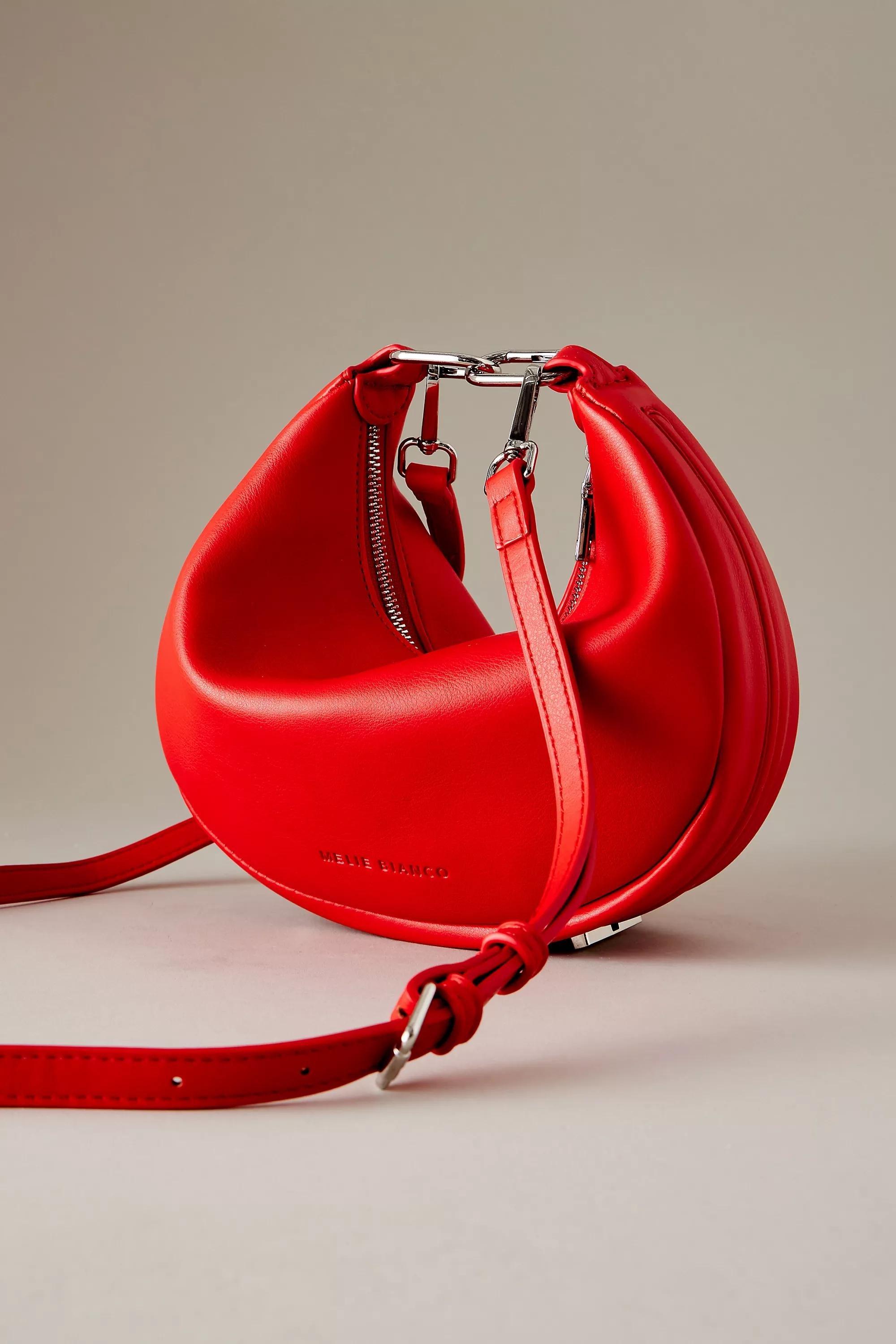 Melie Bianco Sasha Faux Leather Crossbody Bag, Red, A501_0060, large image number 0