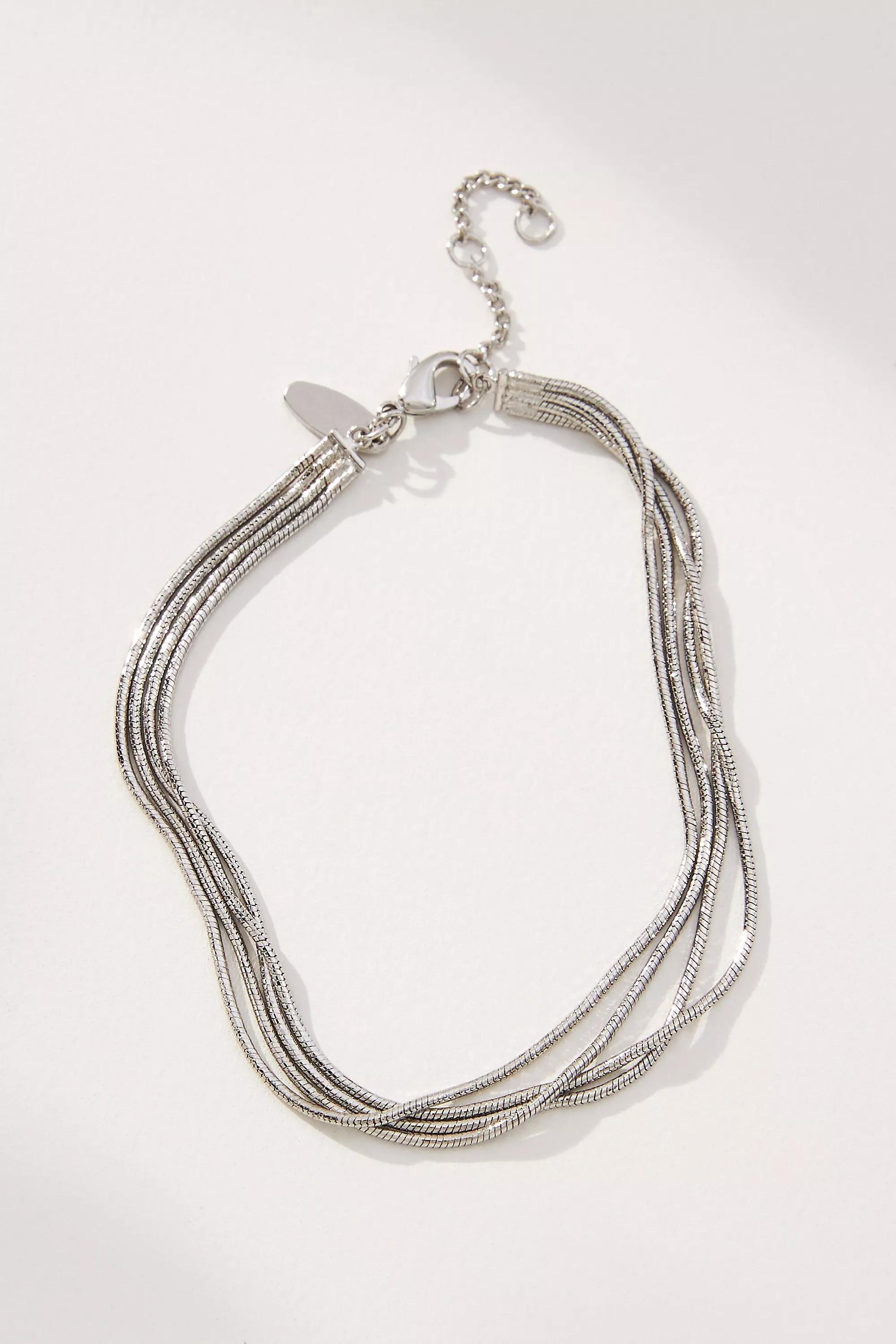 Multi-Layer Chain Bracelet, Silver, , medium