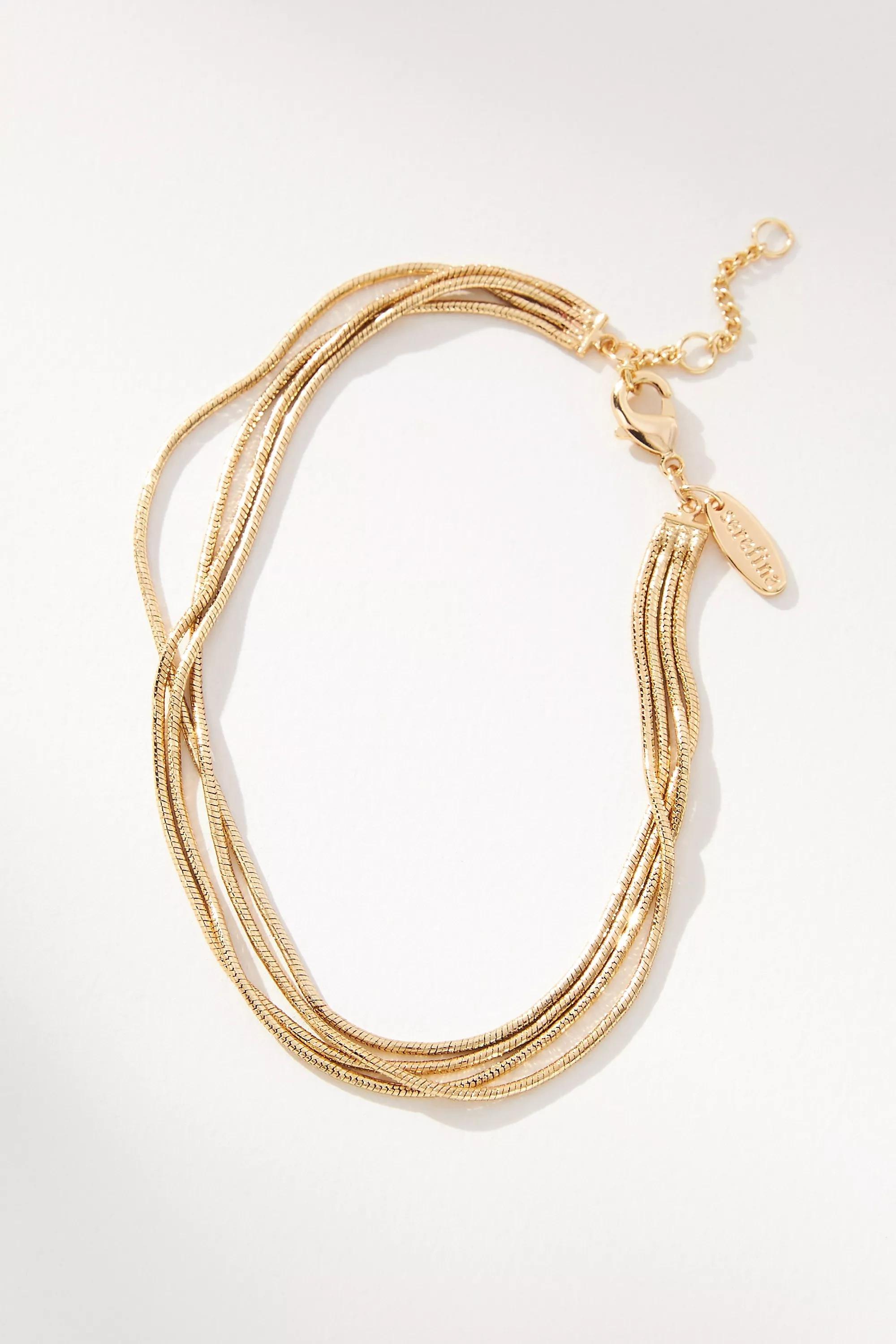 Multi Layer Chain Bracelet, Gold, , medium