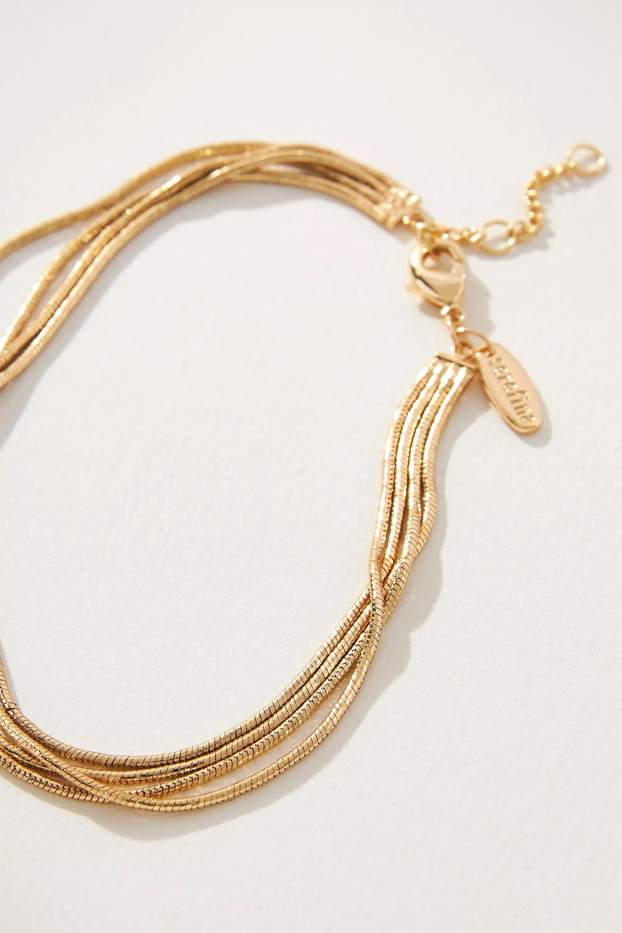 Multi Layer Chain Bracelet, Gold, A501_0070, large image number 1