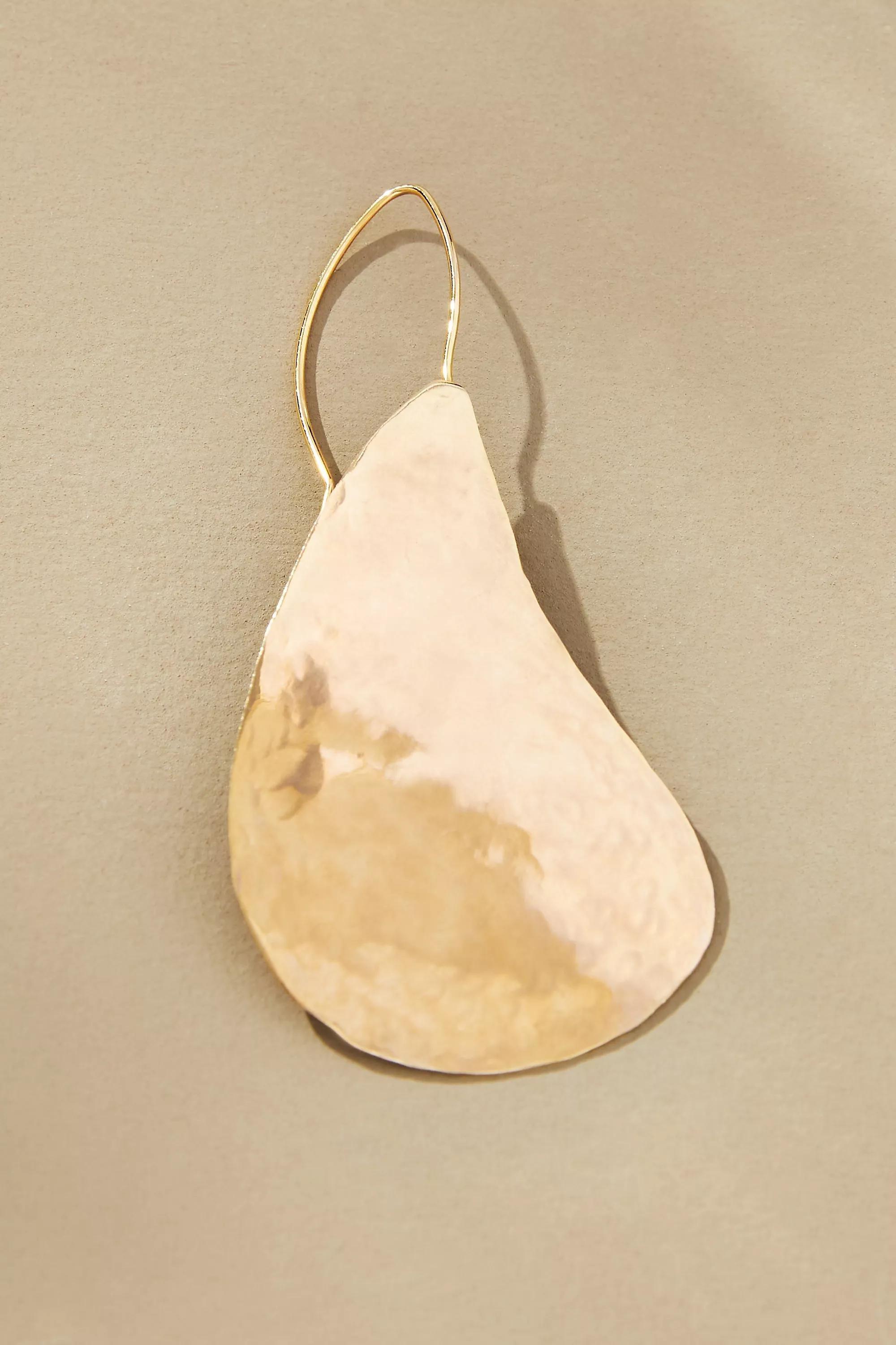 14K Gold-Plated Pear-Shaped Drop Earrings, A501_0070, large image number 1