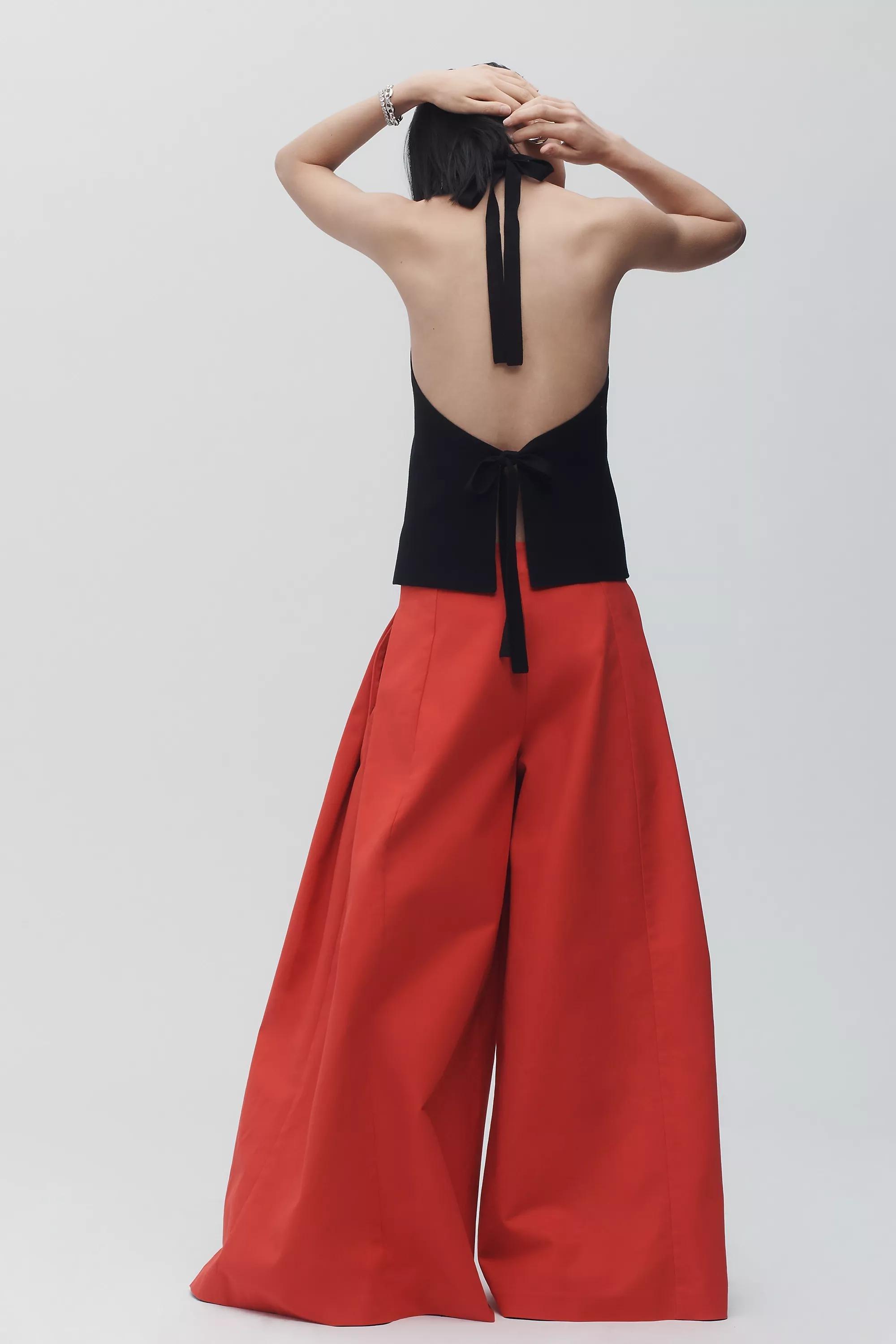 Maeve A-Line Palazzo Trousers, Red, , large image number 2