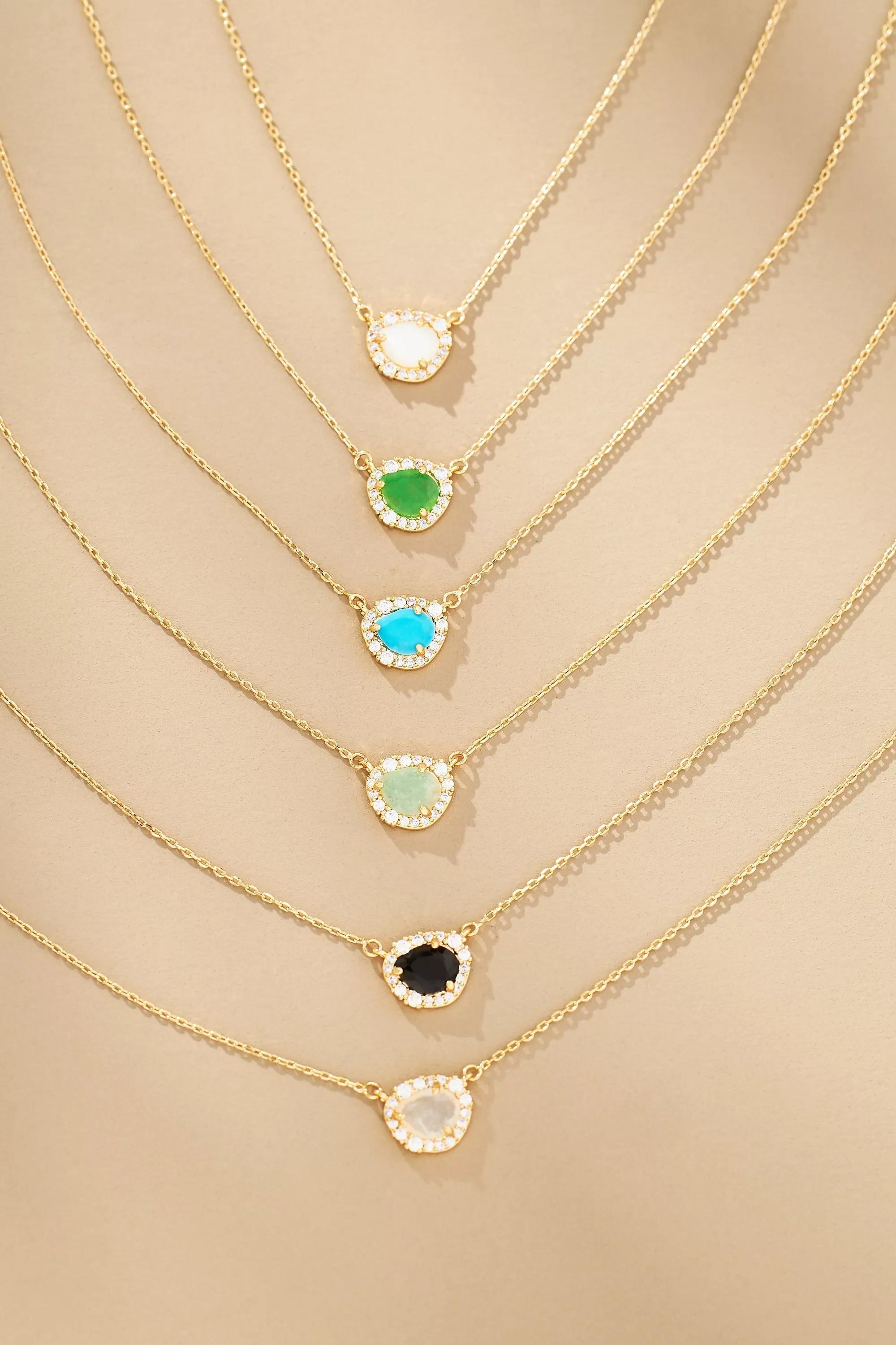 Small Rebirth Necklace, White, A501_0010, large image number 0