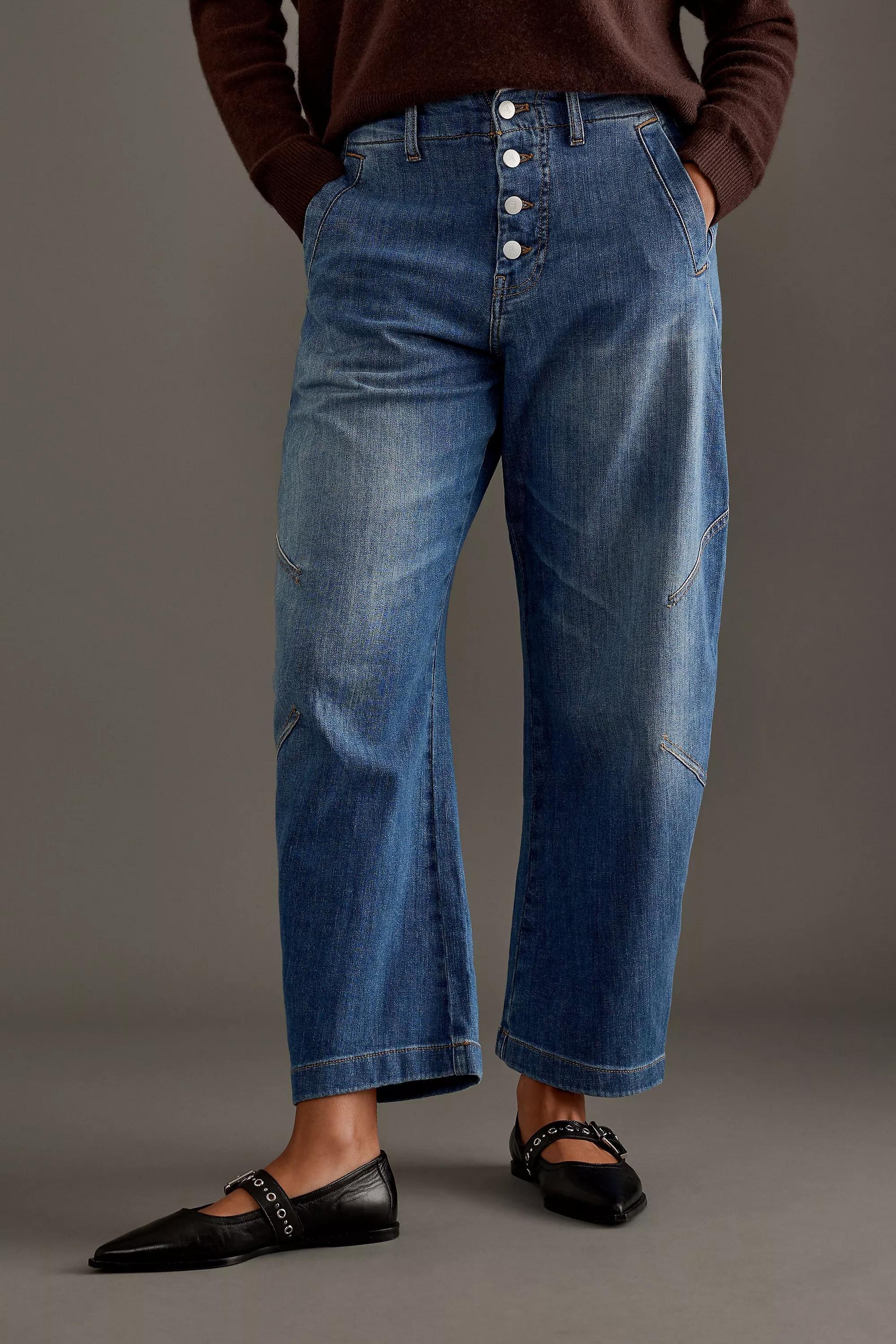 Pilcro Arin Mid-Rise Barrel Jeans, A501_0093, large image number 1
